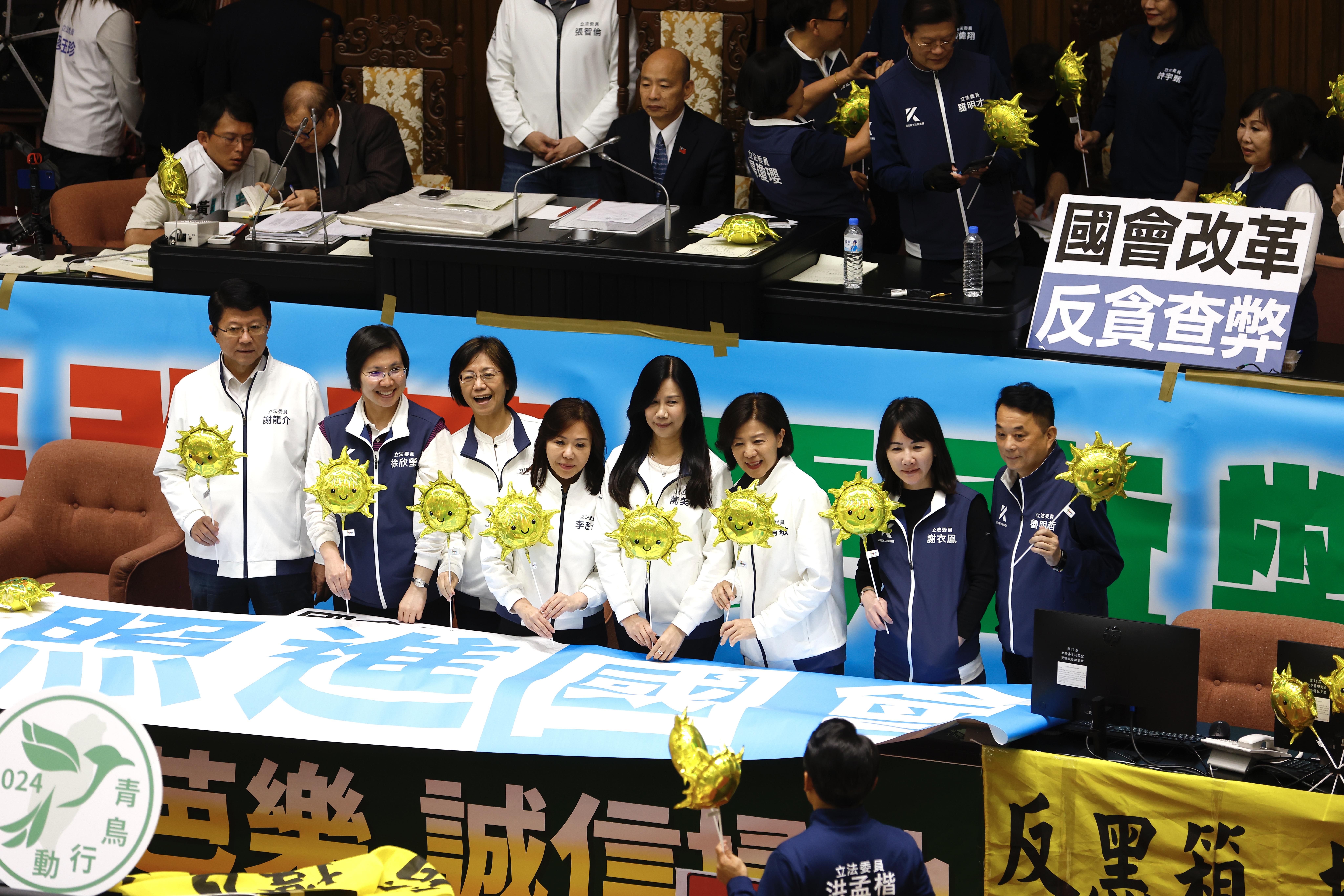 國民黨主張改革法案是為了打造「陽光國會」。