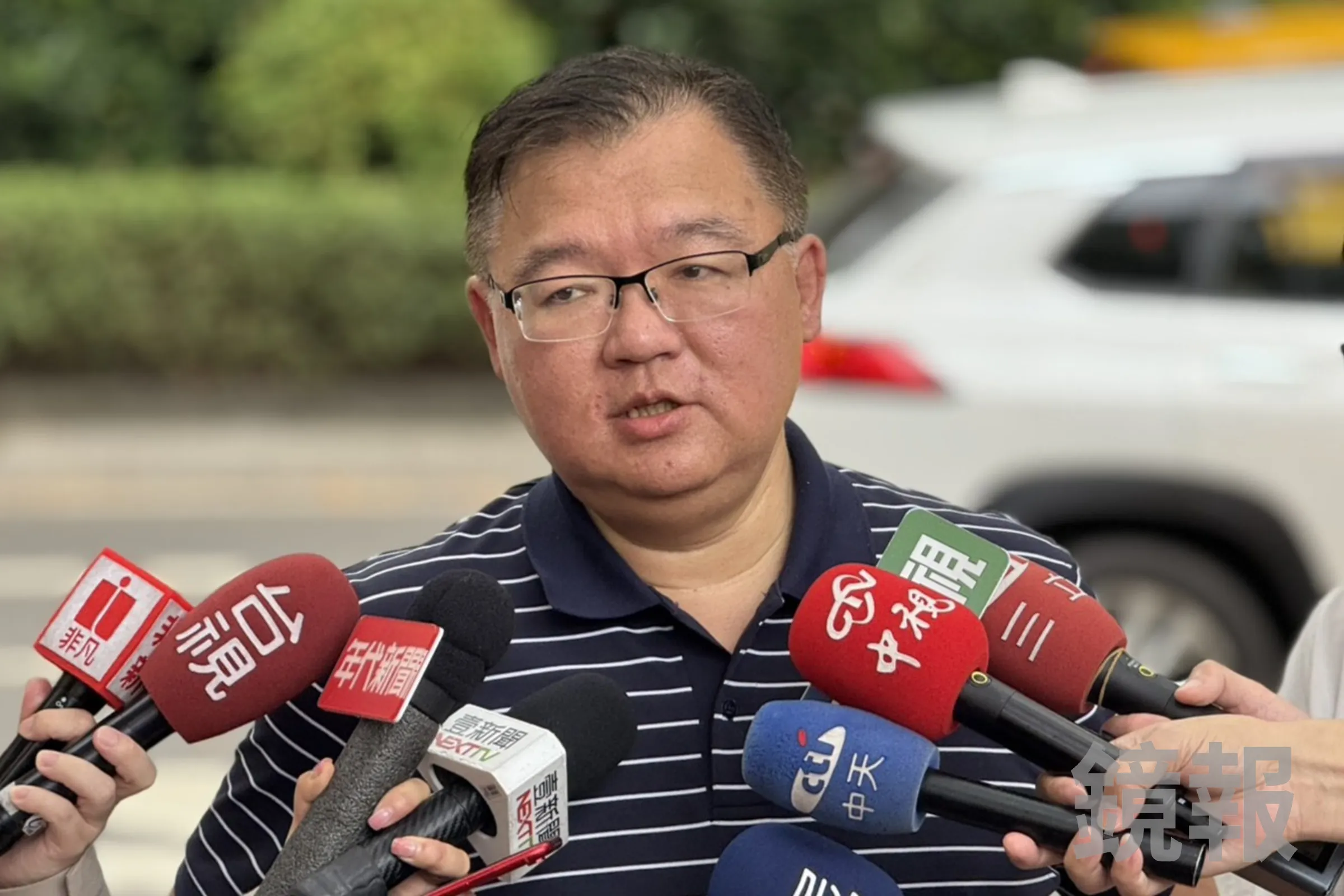 李德維今受訪時,談及馬英九夫人周美青、馬大姊馬以南聲明中的關鍵日期,他一度欲言又止,還嘖了很大一聲。(鏡報李奇叡攝)