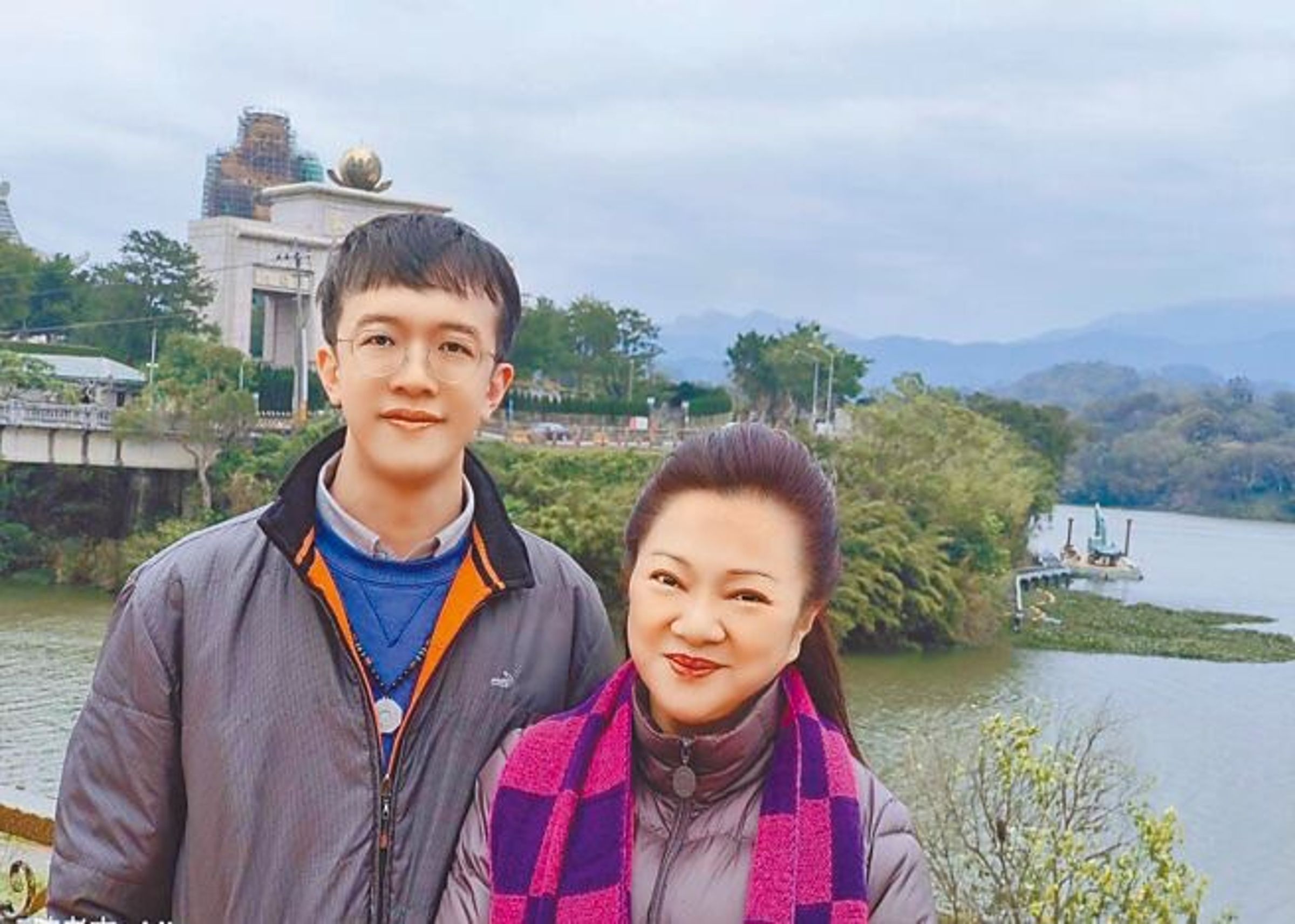 沈泓壬去年預言白冰冰將在東北方有好發展。(陳孝志提供)