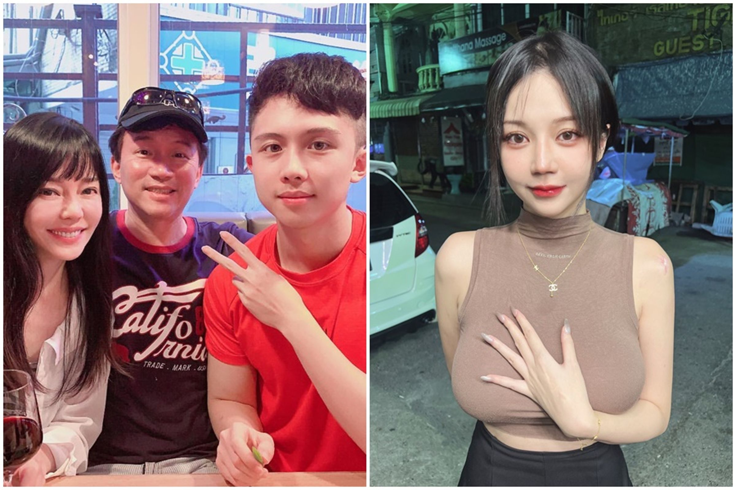 狄鶯稱孫安佐在泰國遭人下蠱，並抱怨兒子前女友移情別戀，才讓孫安佐行為脫序。（翻攝自孫安佐、阿乃IG）