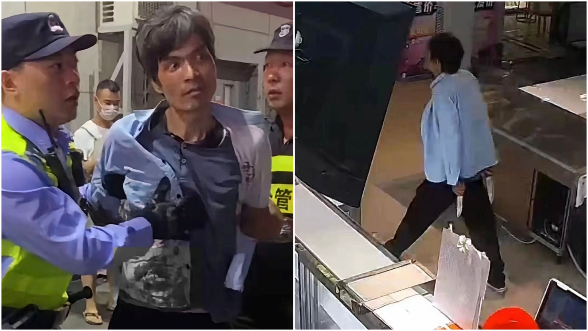 雙刀男闖上海超市隨機砍人，釀3死15傷。（翻攝微博）