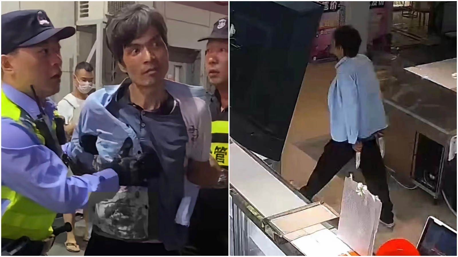 雙刀男闖上海超市隨機砍人，釀3死15傷。（翻攝微博）