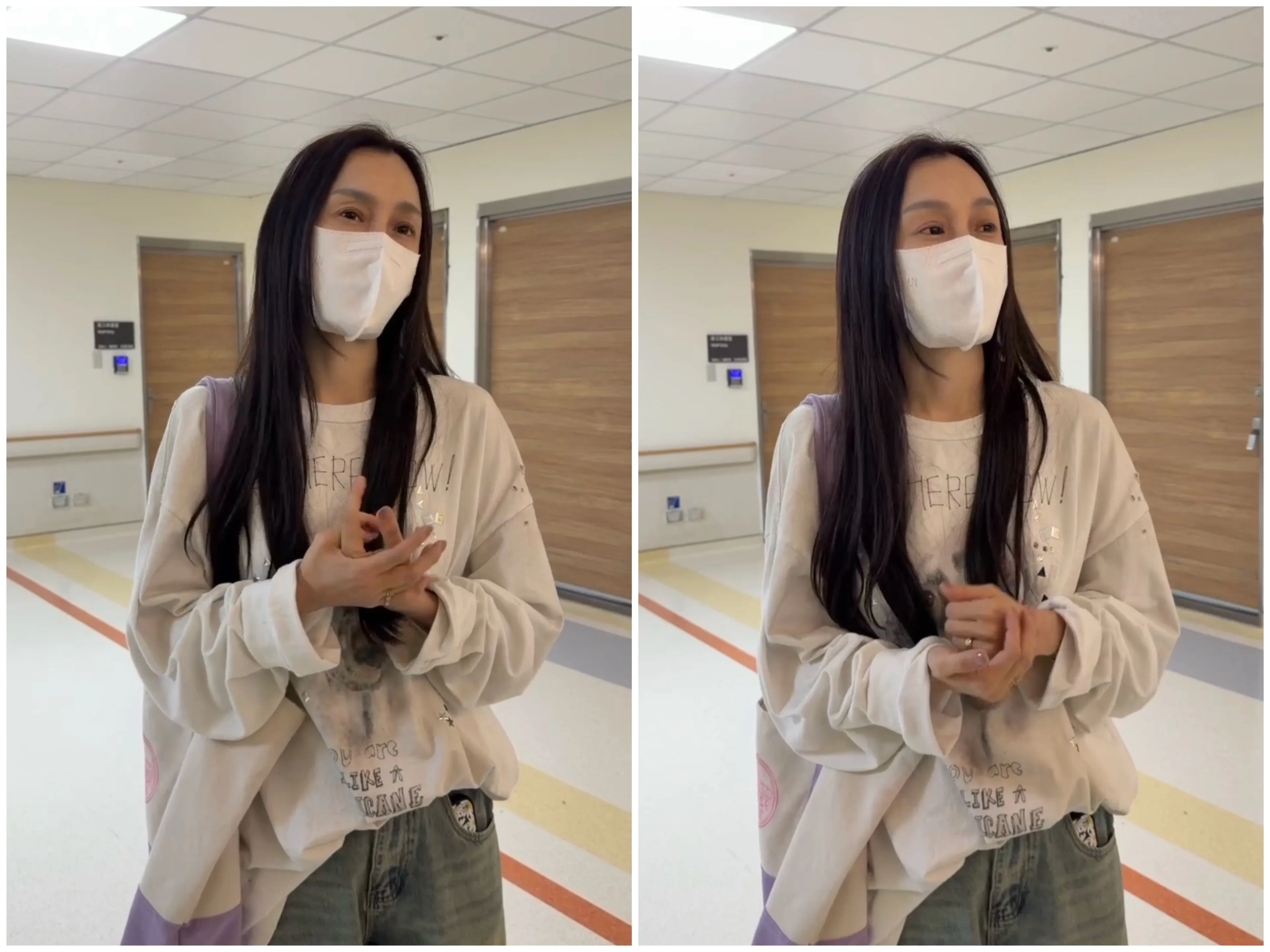 范瑋琪透露黑人陳建州因心律不整，得續住加護病房。
