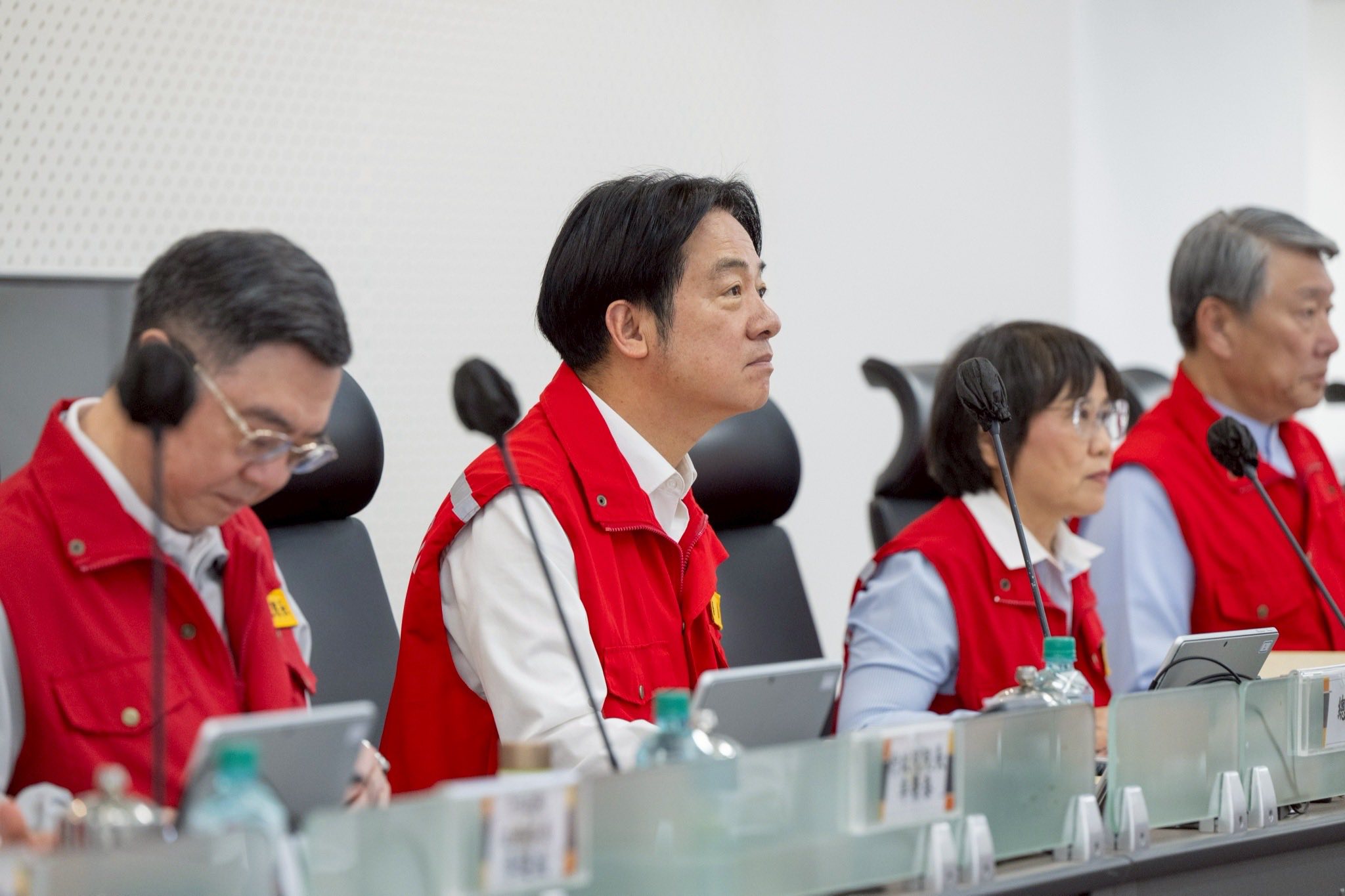 賴清德勘災「藍營遭踢爆情勒農民到場抗爭」。圖非今日畫面。（翻攝自賴清德臉書）