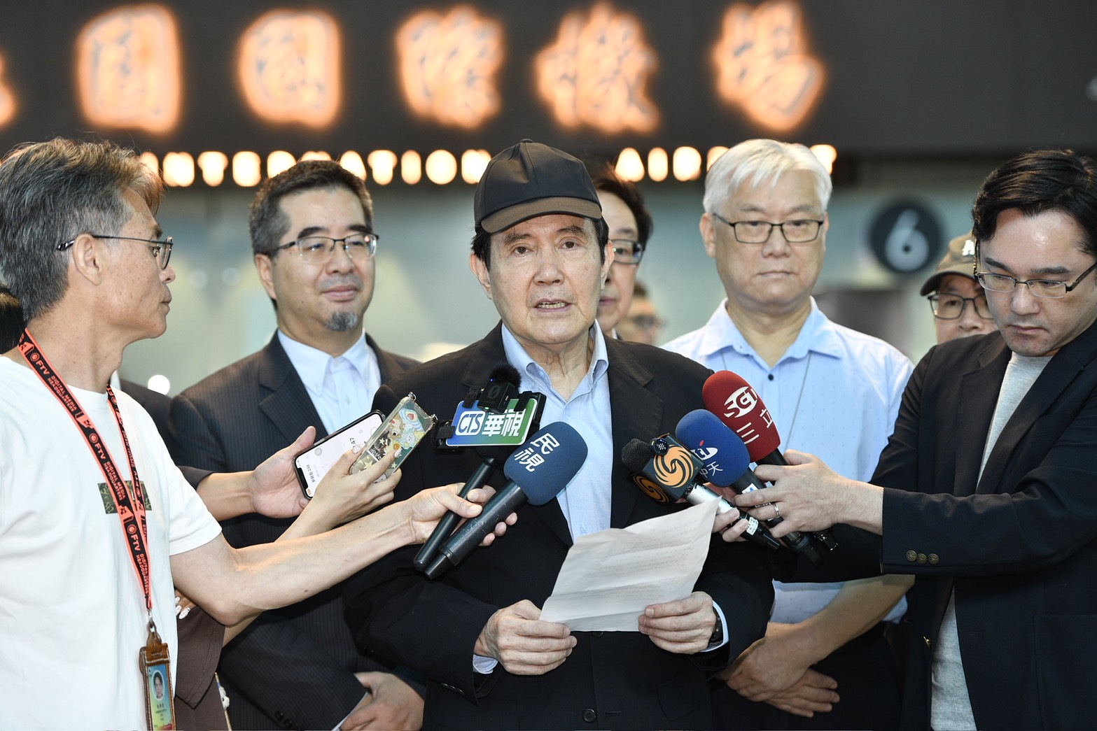 前總統馬英九四度前往中國，他聲稱是為了兩岸交流。（鏡報李智為攝）