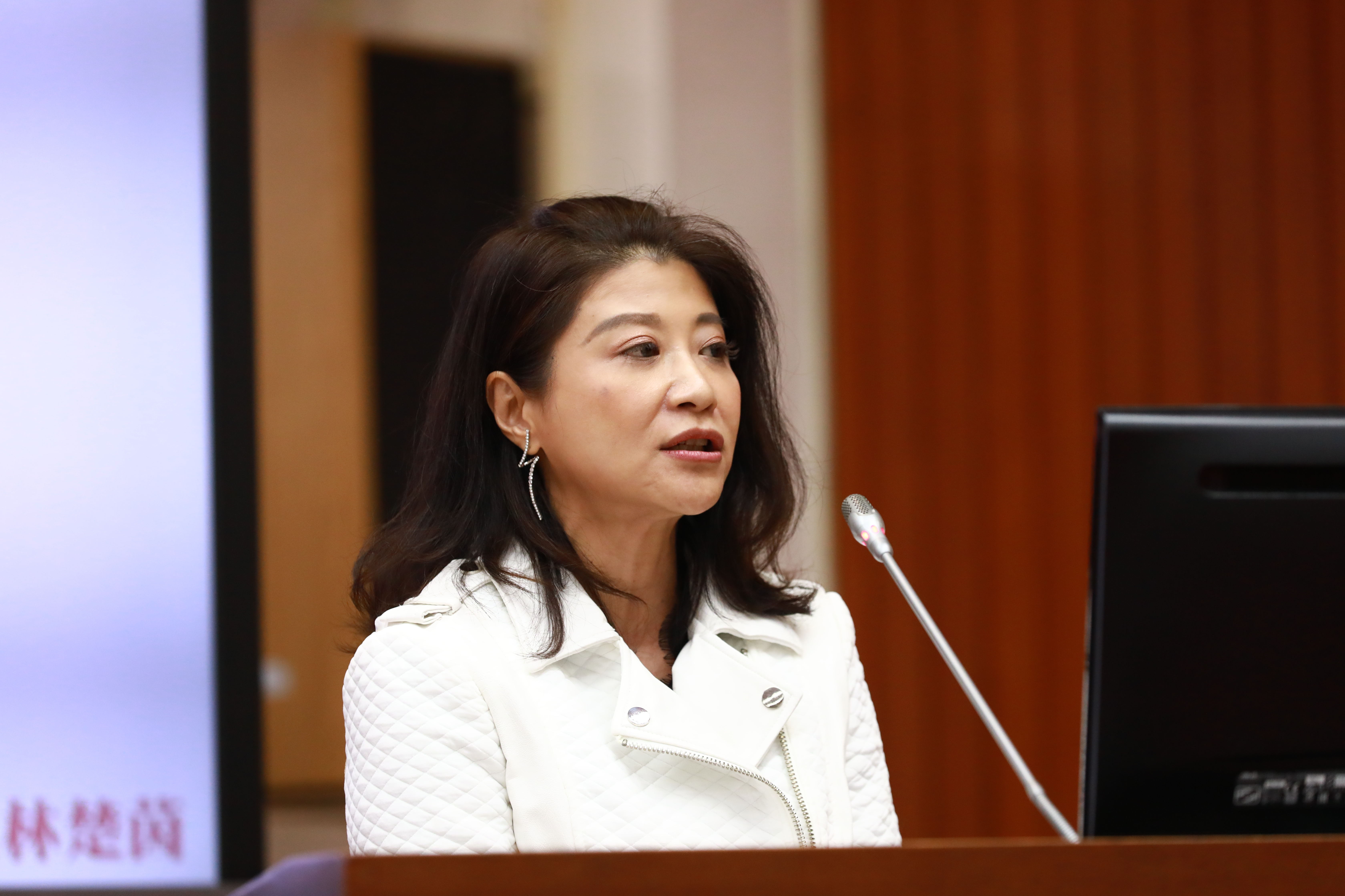 對於夏立言會晤宋濤的發言，立委林楚茵今不滿批評夏，直接示範現代吳三桂。（本刊資料照）