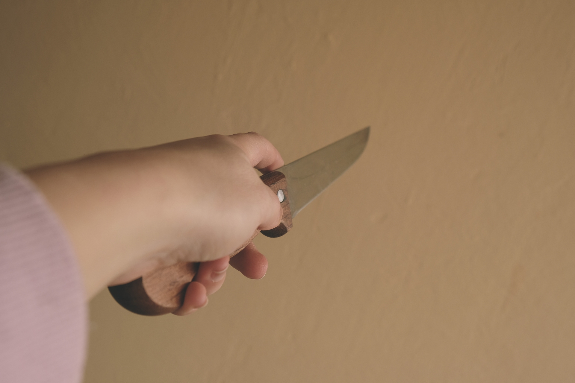 三重一名男子因不滿姊姊叫他做家事，爭執之下竟持水果刀砍姊。（photoAC提供）