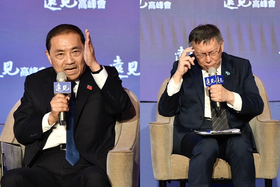 侯友宜（左）與柯文哲（右）近日為了藍白合事宜不斷隔空喊話，甚至出現「逼婚論」。（本刊資料照）