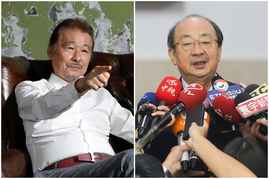 面對目送老戰友施明德（左）離世，柯建銘（右）表示哀悼。（本刊資料照）