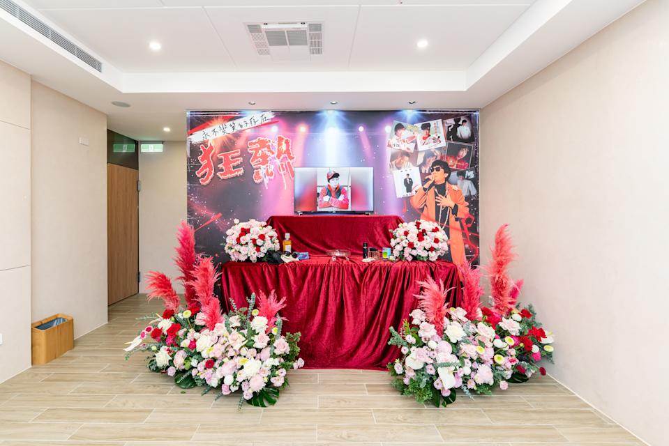 曹西平靈堂明起開放親友悼念。（冬瓜行旅提供）