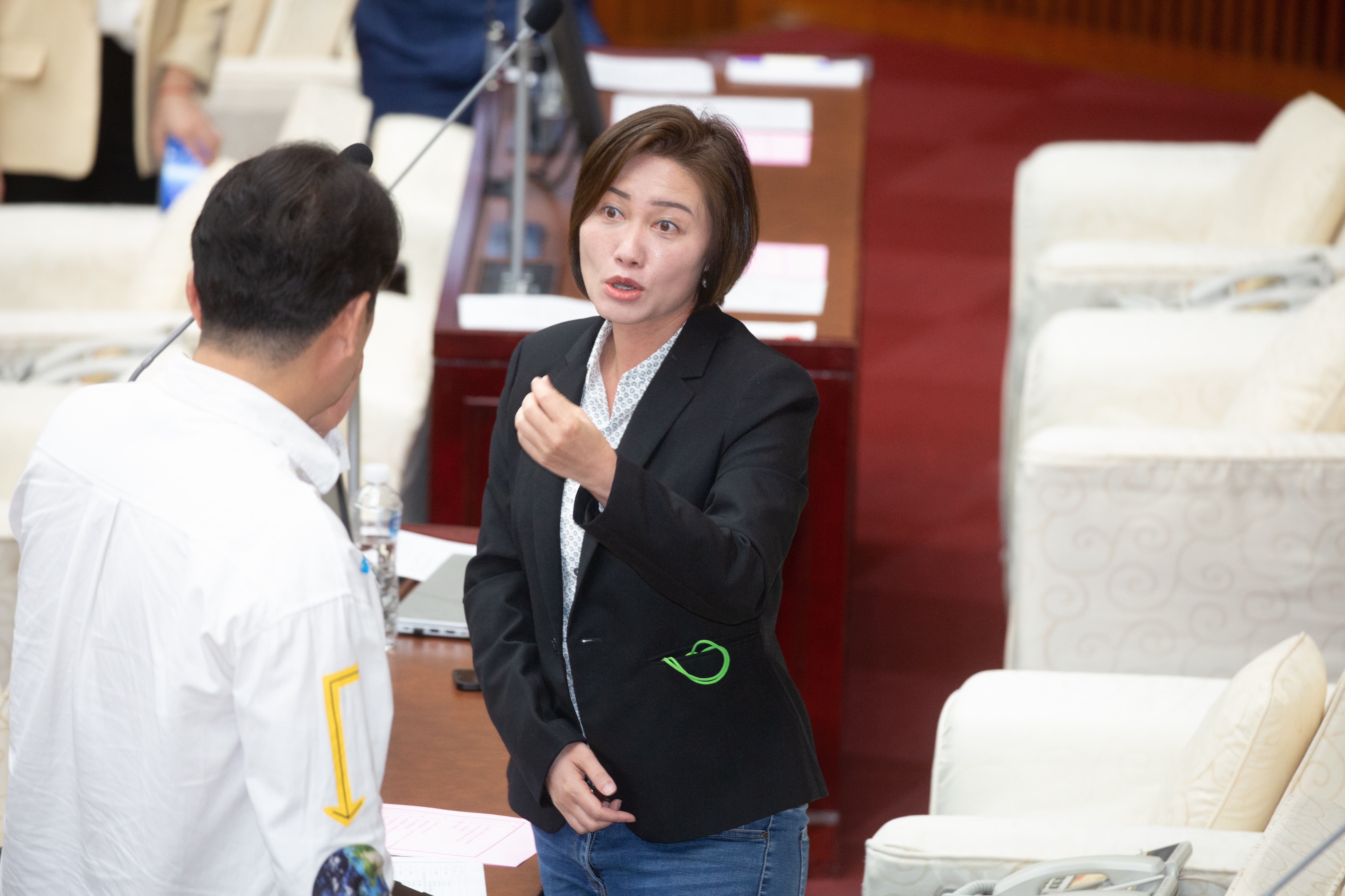 北市府透露，自蔣萬安上任以來，年度索資量最大的議員，不是民進黨簡舒培，就是林延鳳。（本刊資料照）