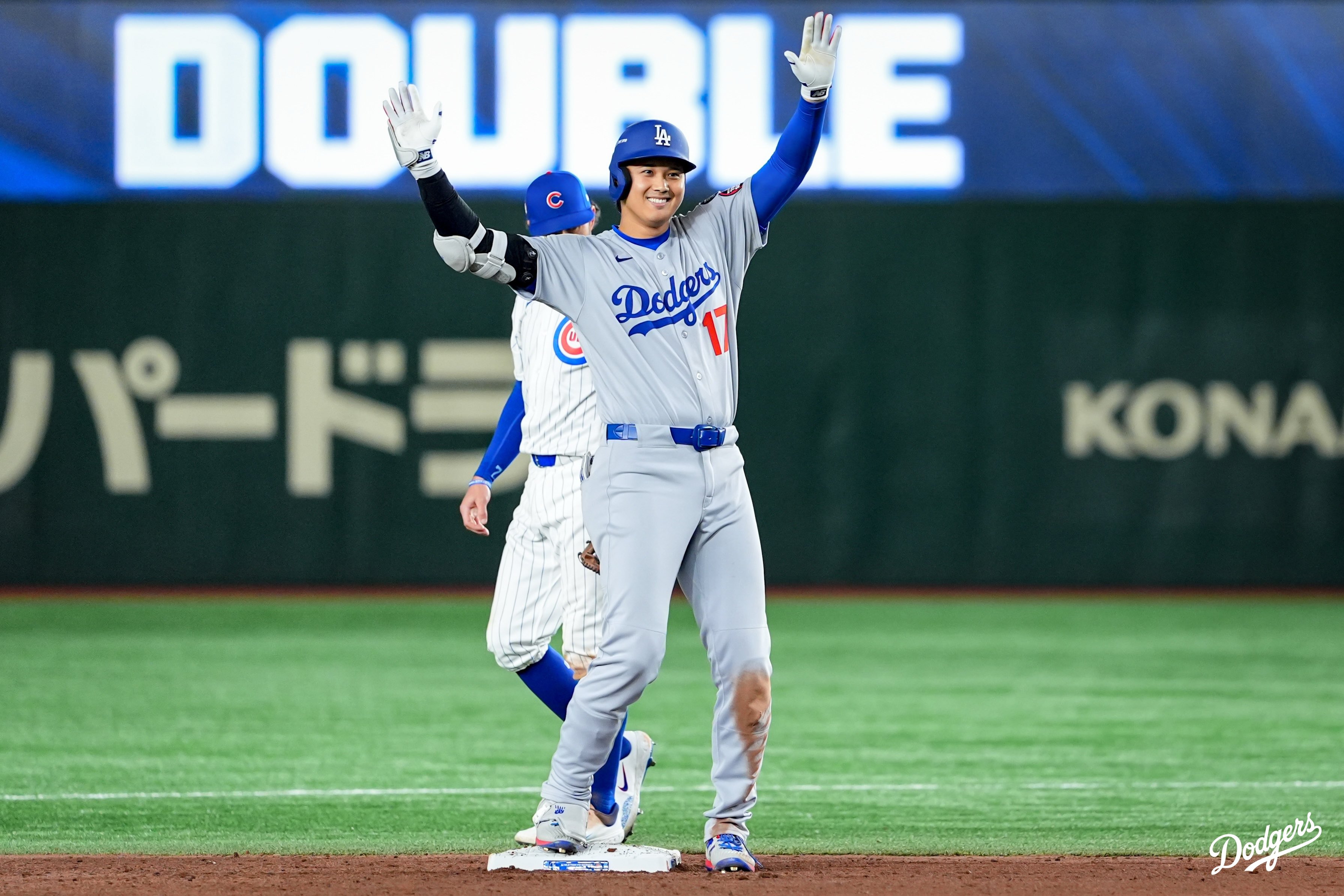 MLB海外戰大谷打擊狀況就調整的不錯。(翻攝道奇X)
