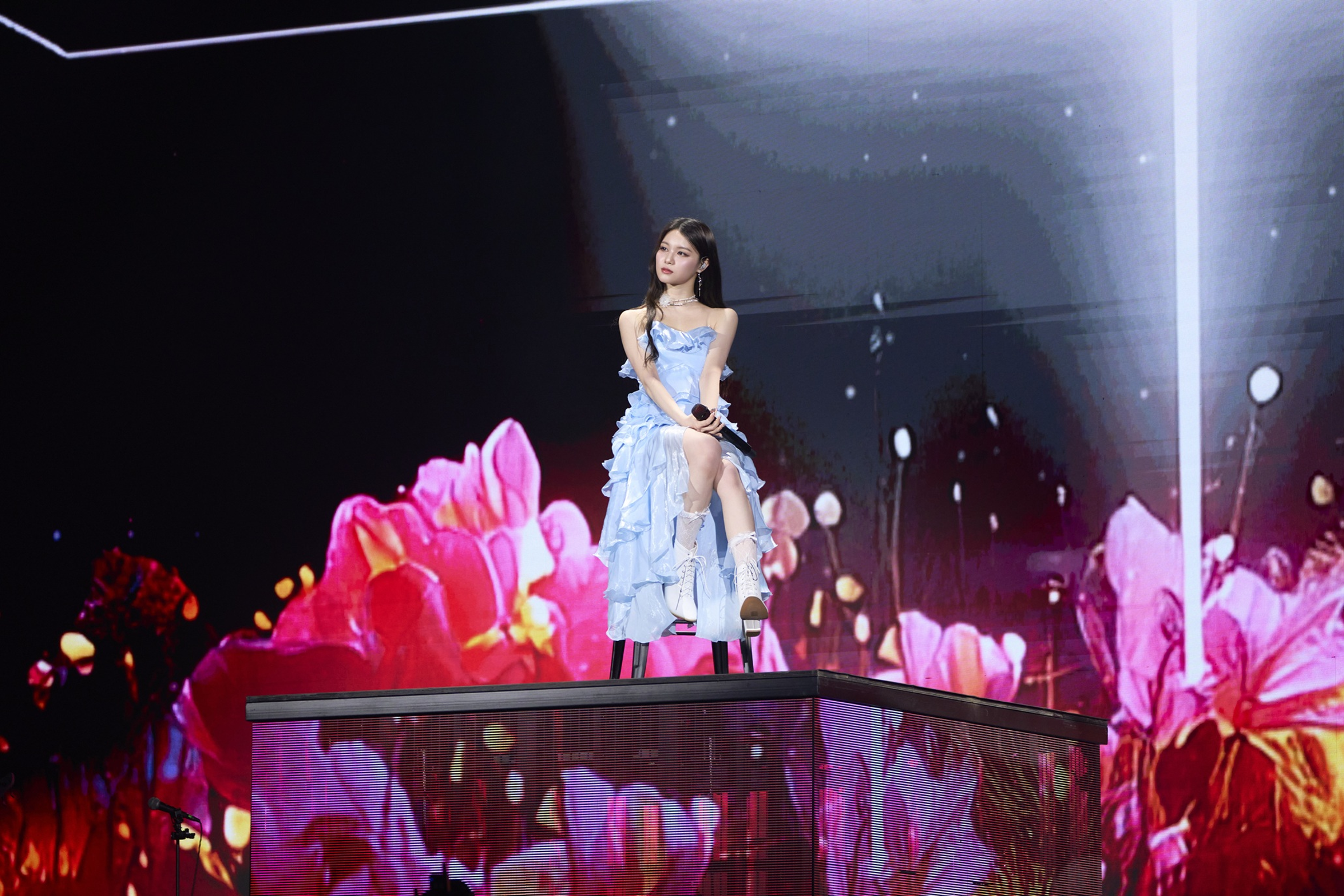 許媛媛感動在故鄉高雄開唱。(天空娛樂提供)