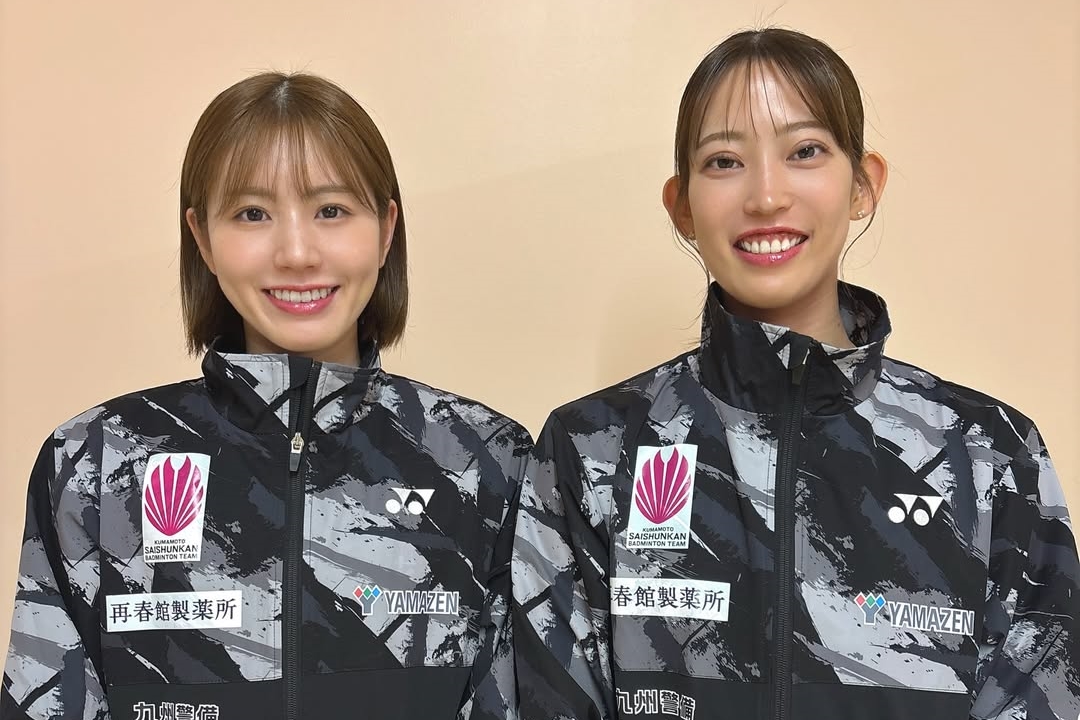 日本羽球最美女雙「山羊組合」志田千陽與松山奈未宣布將拆夥。（翻攝自志田千陽IG）