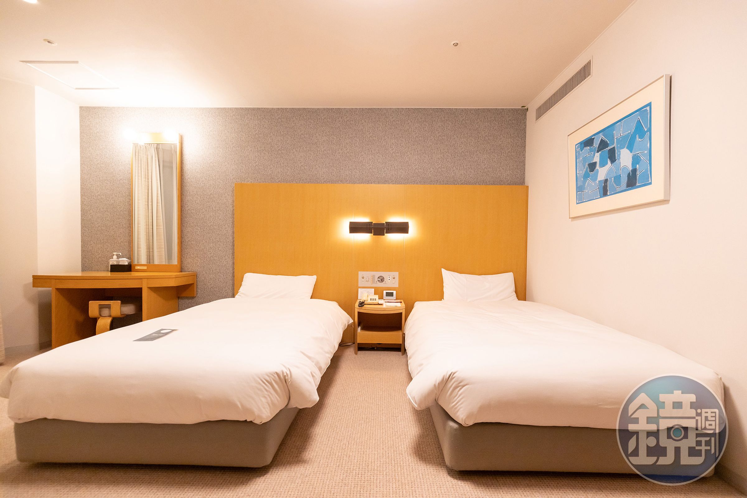 「Premium Suite」套房的臥房為兩張單人床。