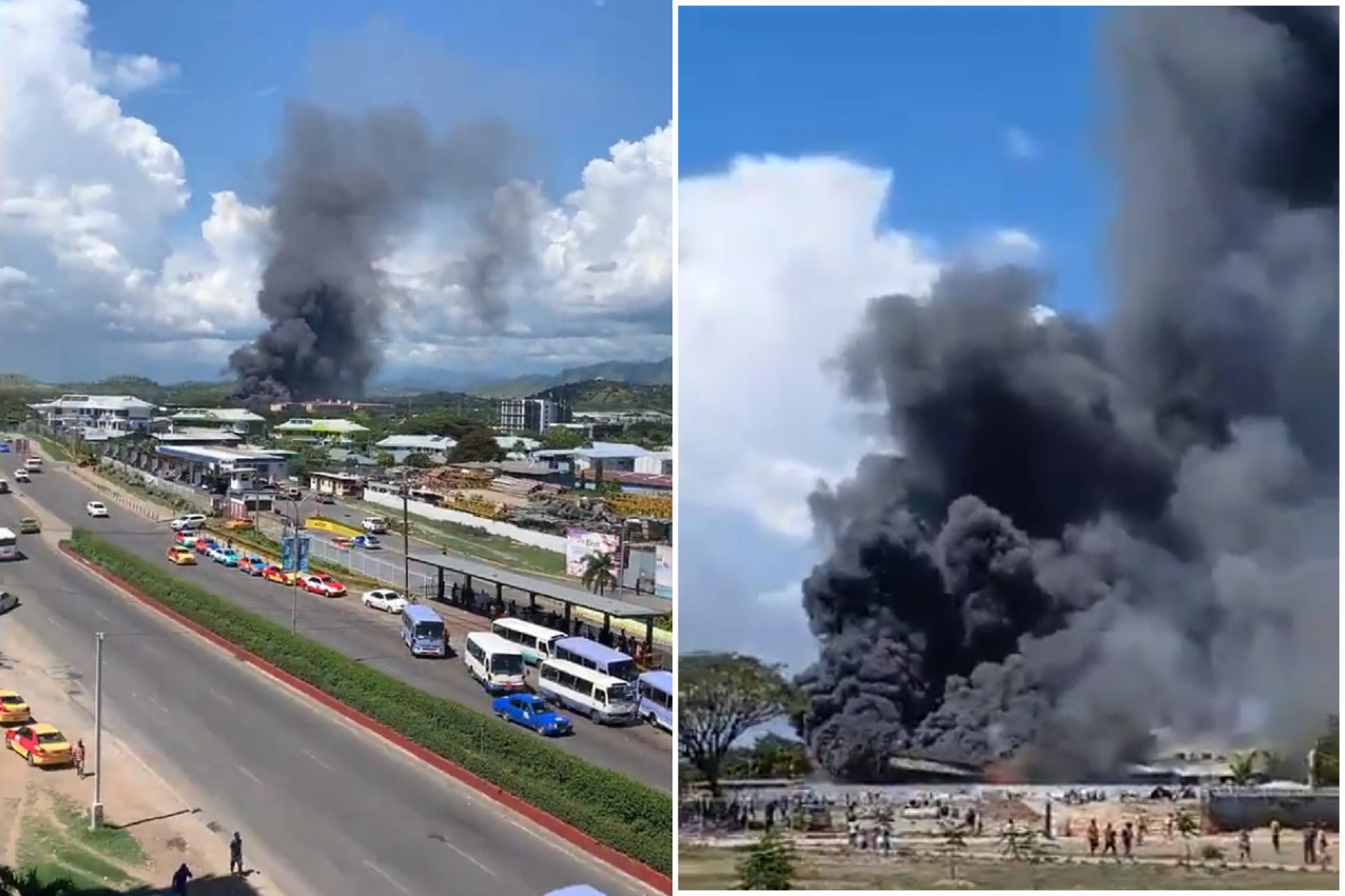 巴紐暴亂釀15死,中國人遭殃!商店全燒被打劫慘況曝光。(翻自微博)