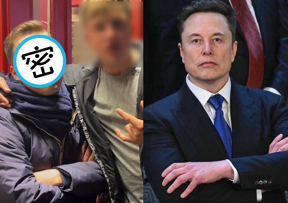 歌手雨果因與特斯拉創辦人馬斯克長相十分相似，常被路人誤認並要求合照。（翻攝IG @officialhugoone、X@elonmusk）