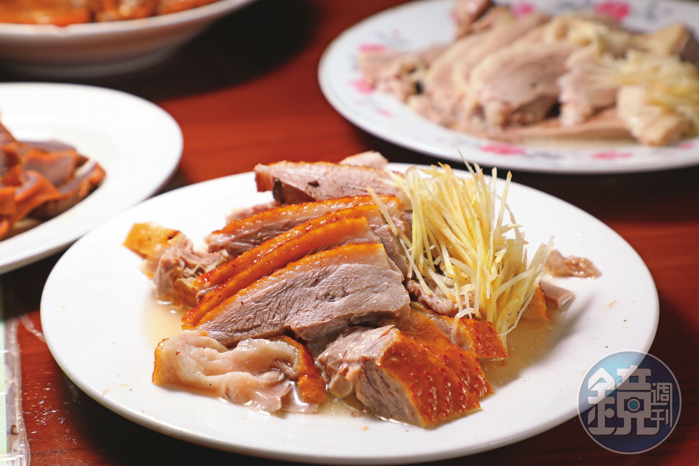 當天點到最後一份以蔗糖燻製的「鵝肉切盤（燻）」，肉質滑嫩多汁有彈性，口感極佳。（300元／份）
