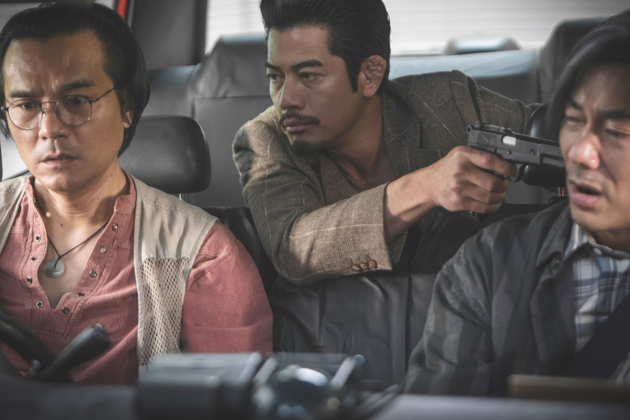 林家棟、郭富城、任賢齊一起主演的《臨時劫案》將在農曆春節上映。(華映提供)