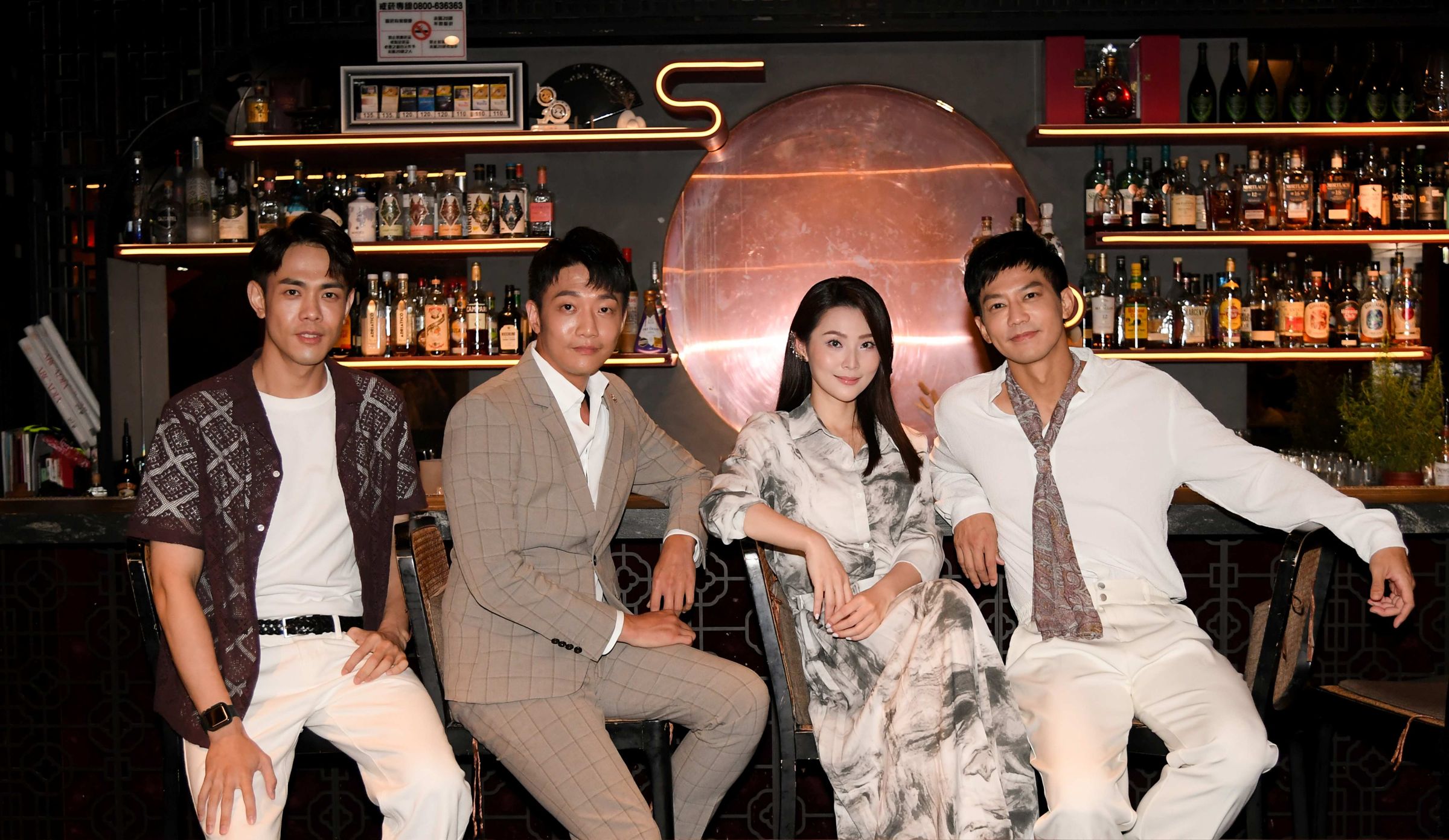 演員華千涵、鄒承恩、楚翔及李家慶今（19日）出席《願望》記者會。（三立提供）