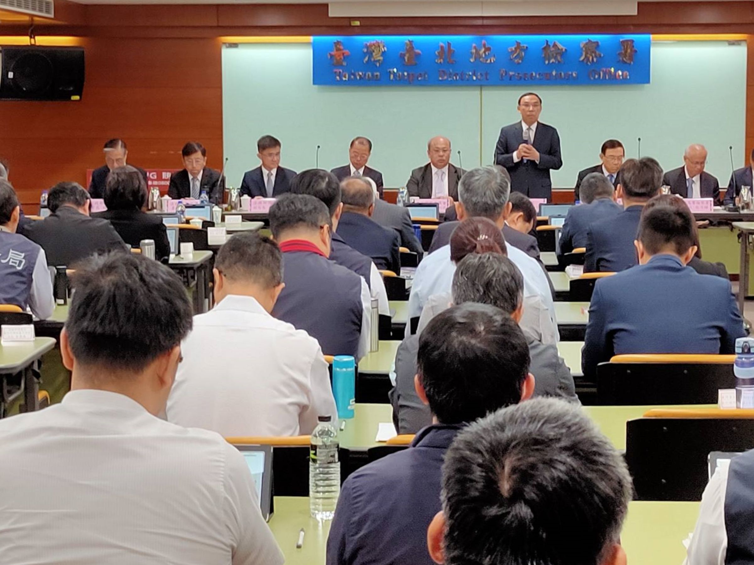 法務部長蔡清祥蒞臨選舉查察座談會。（最高檢提供）