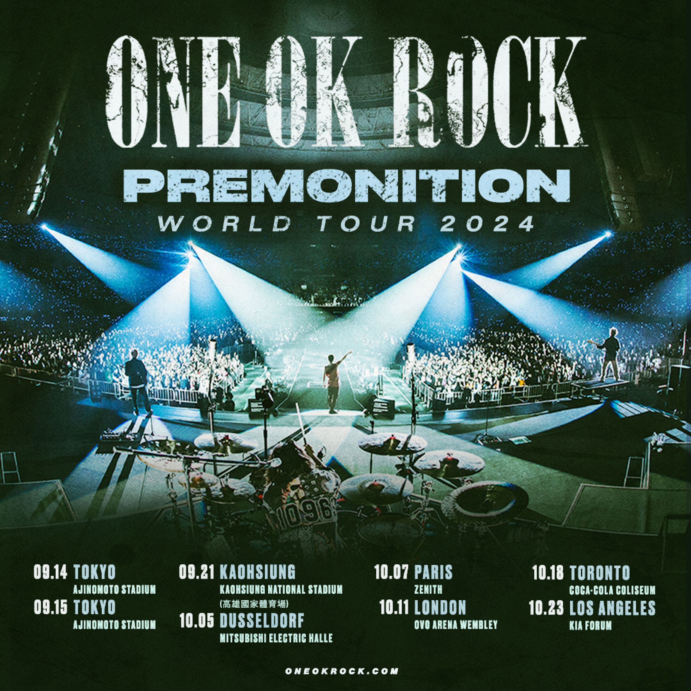 ONE OK ROCK巡演海外第一站當然是台灣。(華納音樂提供)