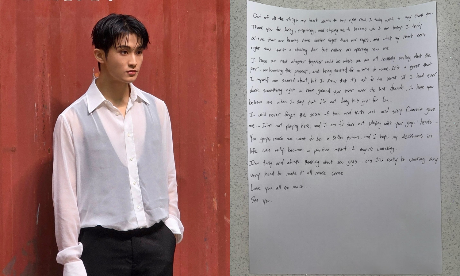 NCT成員Mark今（3日）宣布將在4月8日全面退團，並與SM娛樂結束專屬合約。（翻攝NCT Dream X、馬克 IG)