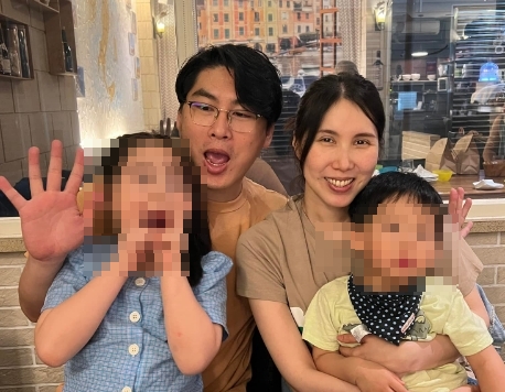 藝人、民進黨前立委余天女婿陳鑒（Gary），昨（2日）爆出與詐騙集團勾結擔任收水手，被依詐欺罪嫌逮捕收押。（翻攝自余苑綺臉書）