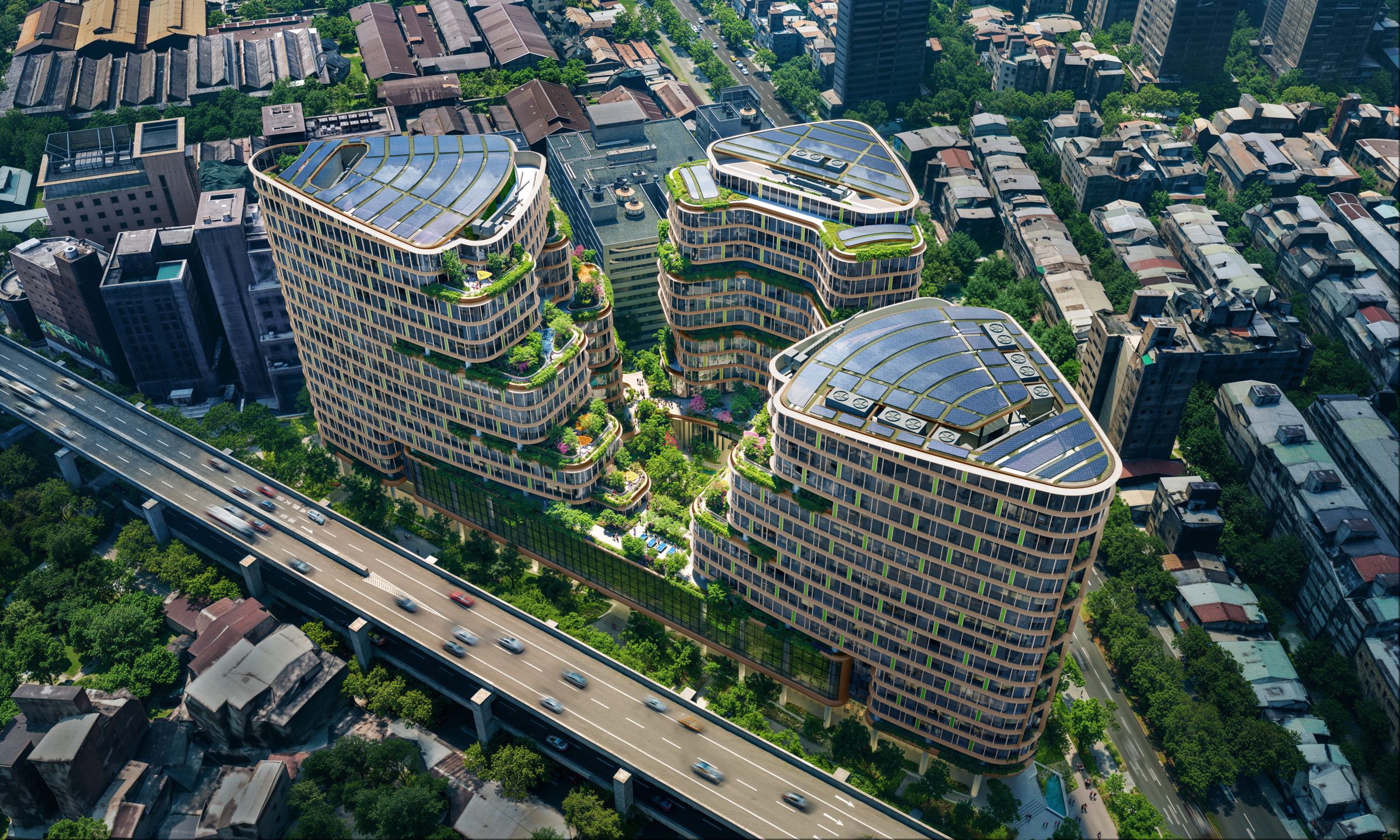 台泥董事會通過268億元預算，要把台北市基隆路的預拌老廠打造成城市綠洲。（台泥提供）
