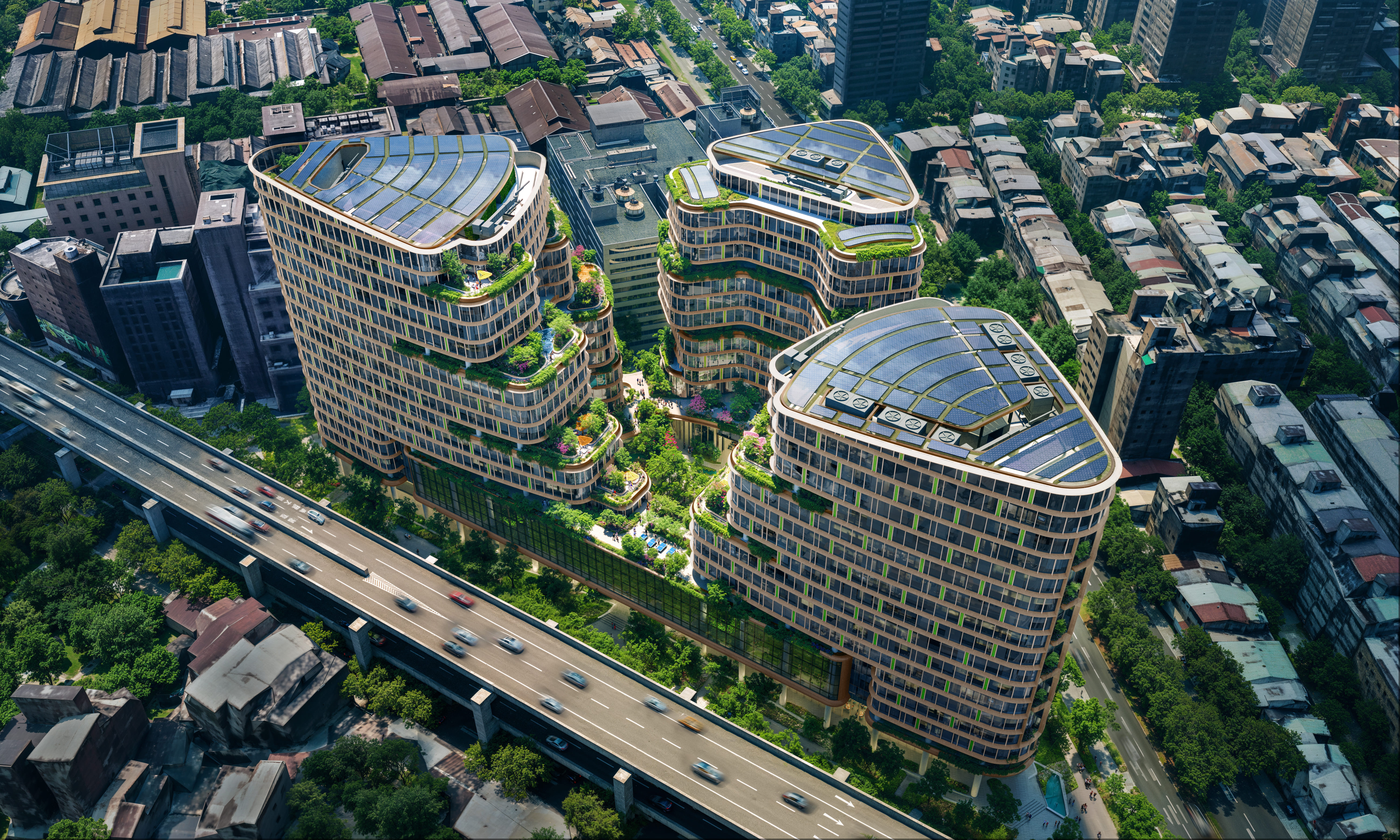 台泥董事會通過268億元預算，要把台北市基隆路的預拌老廠打造成城市綠洲。（台泥提供）
