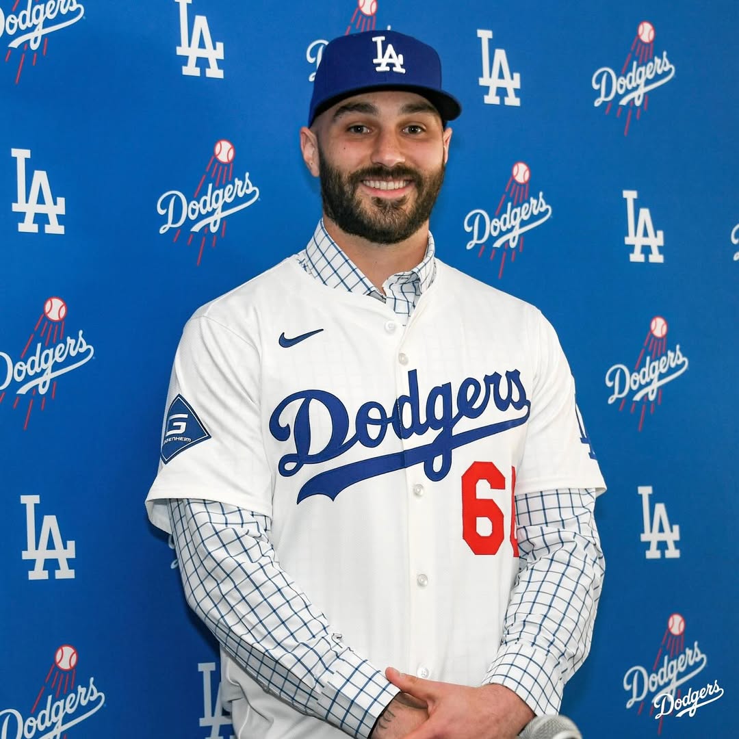 Tanner Scott今年初才加盟道奇。（翻攝自X @Dodgers）