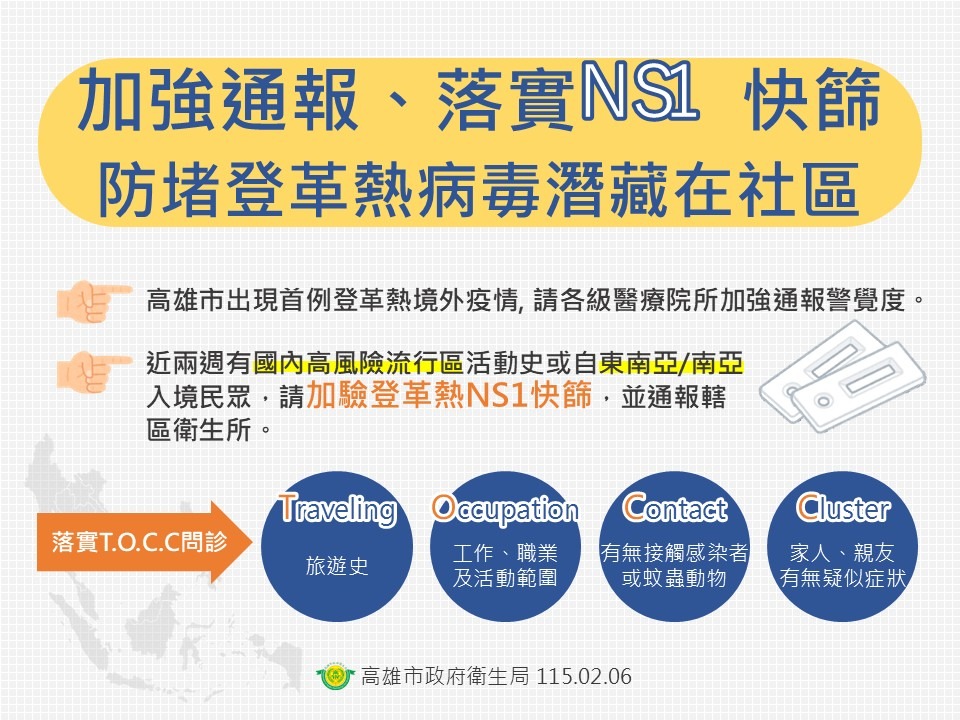 高雄市衛生局呼籲加強落實防疫措施。(高雄市衛生局提供)