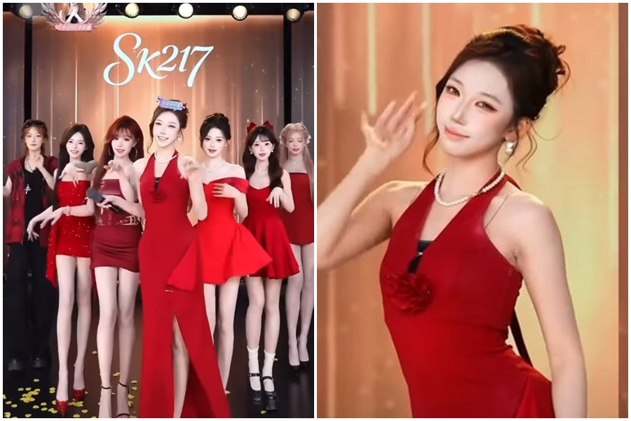 「楓葉姐姐」因跳「上車舞」風靡台灣粉絲，創下單日直播進帳129萬台幣。（翻攝自抖音）