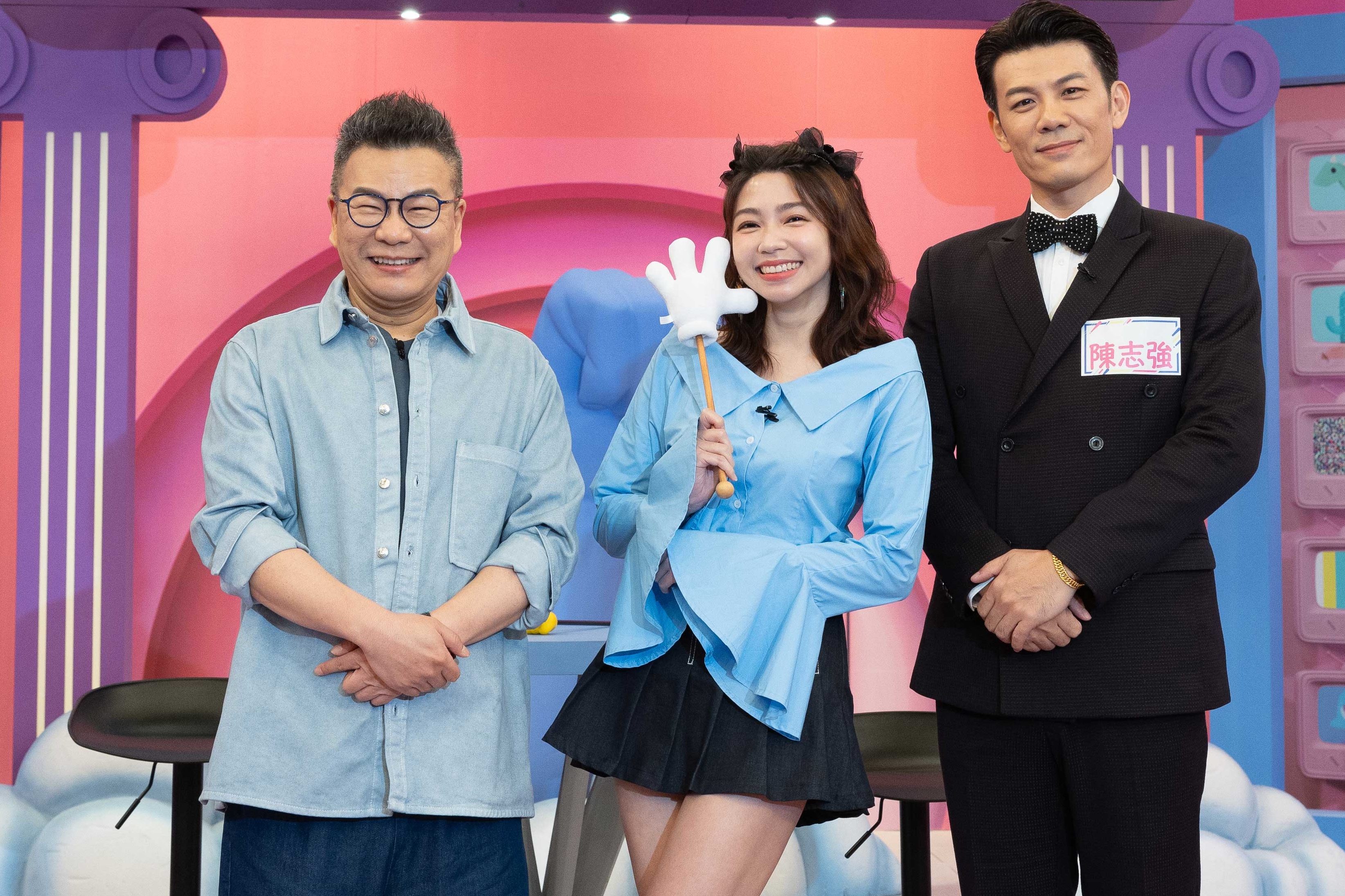 東森超視《哈囉 你有事嗎?》舉辦開棚記者會，節目將由沈玉琳、曾智希攜手主持。（東森超視提供）