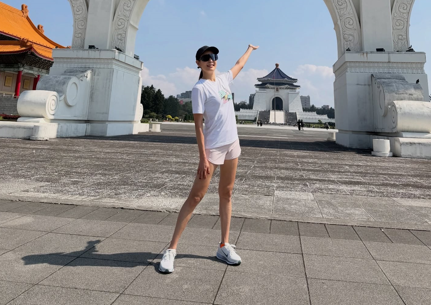 面對網友拱選總統，台北101董事長賈永婕3個字回應。（取自臉書「賈永婕的跑跳人生」）