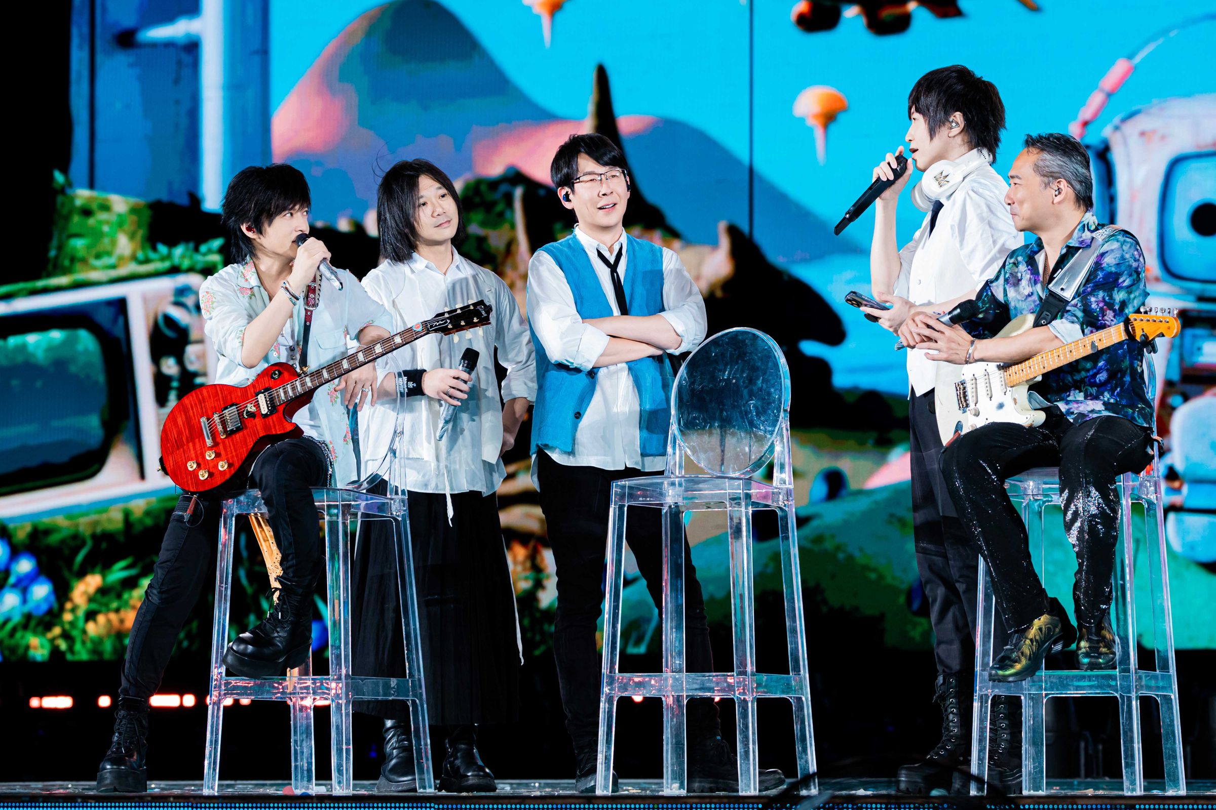 五月天第43次站上鳥巢，坦言和第一次一樣緊張。（相信音樂提供）