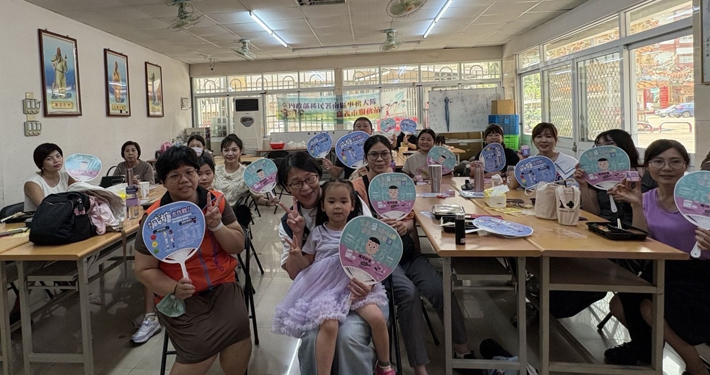 新住民朋友聆聽健康講座並分享心得。（移民署提供）