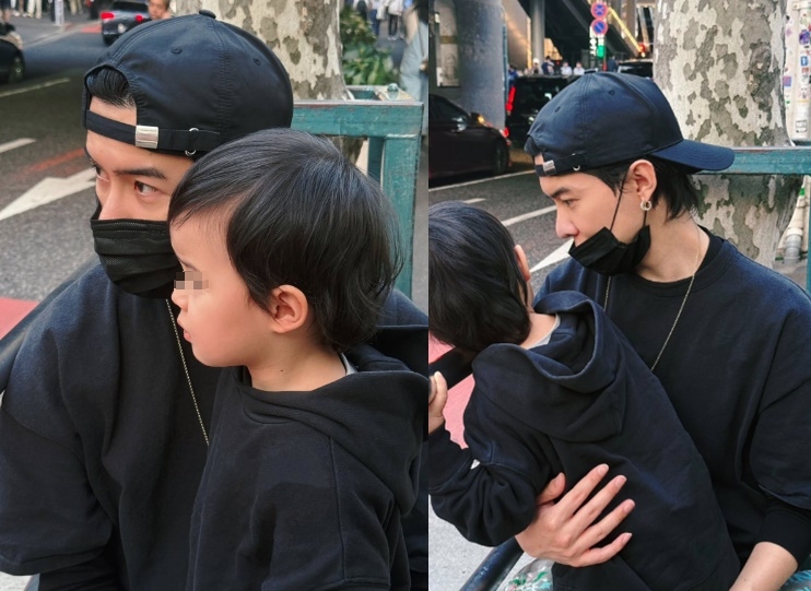 唐禹哲難得曬娃，兒子高顏值意外曝光。（翻攝自IG＠dt_0902）