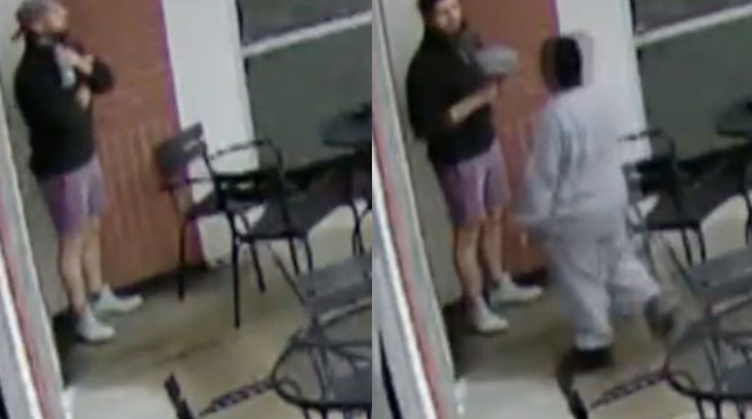 富豪巴斯比斯原本只是家中遇到火警警報，狼狽躲去咖啡店暫時休息，沒想到遇到善心男孩想捐錢給他幫助。（翻攝X@CBSEveningNews）