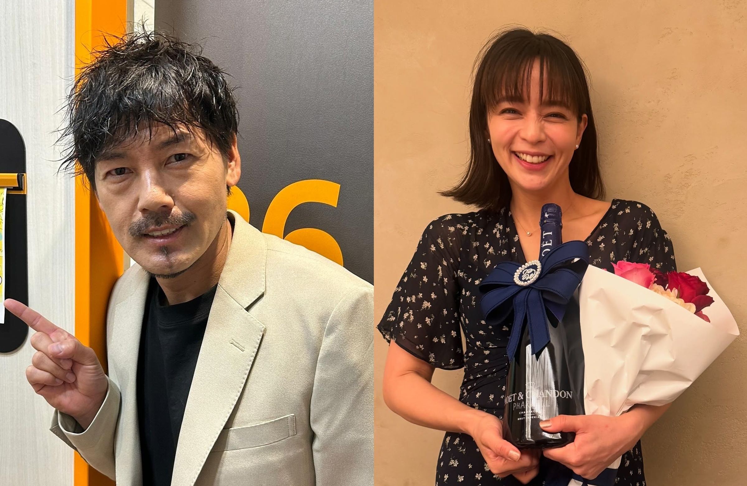 日本女星加藤羅莎宣布與前足球國腳松井大輔已經離婚。(翻攝松井大輔、加藤羅莎INS)
