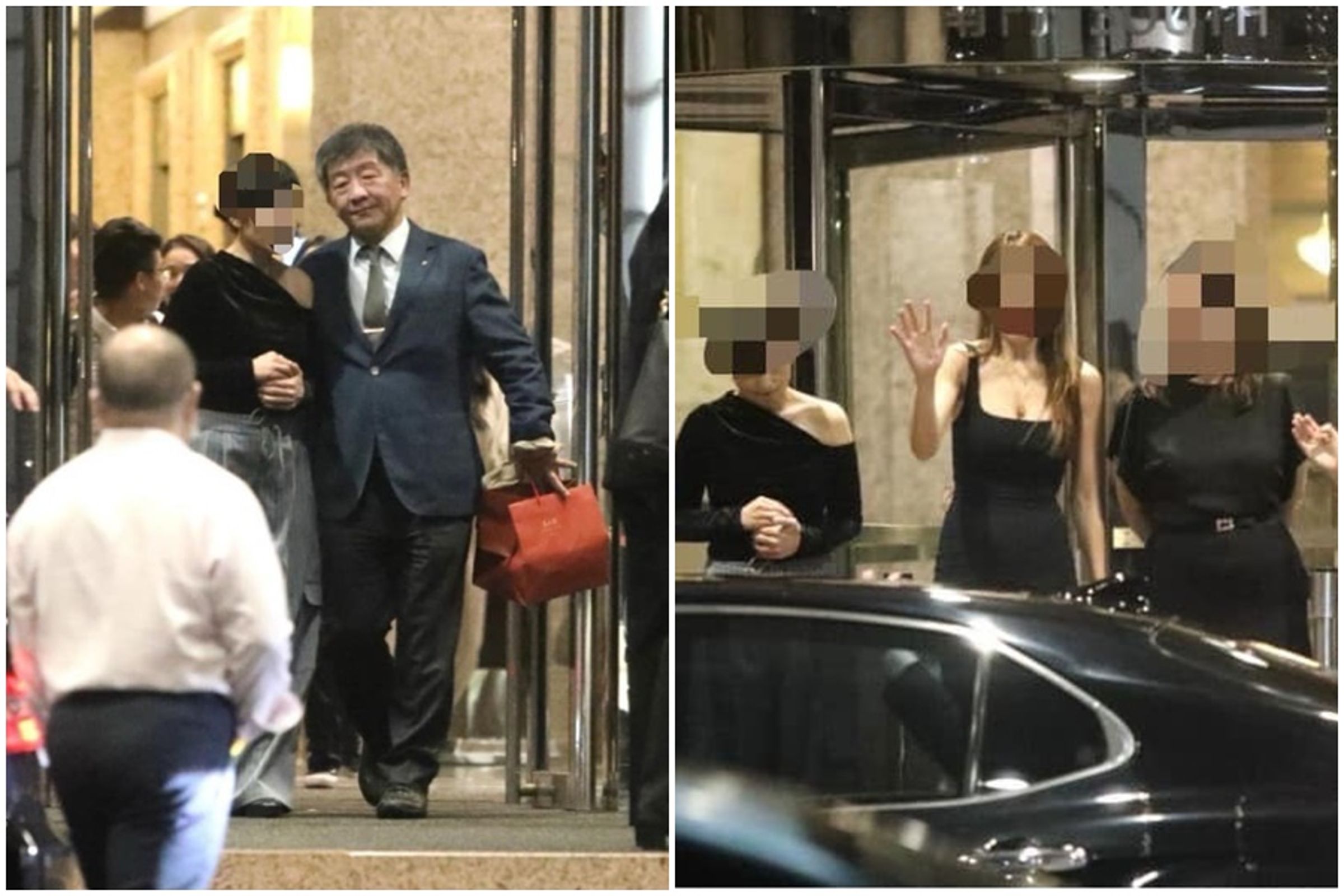 王鴻薇爆料中華開發8月6日宴請內閣官員,會後還有爆乳辣妹送客,王必勝和陳時中都有出席。(翻攝自王鴻薇臉書)