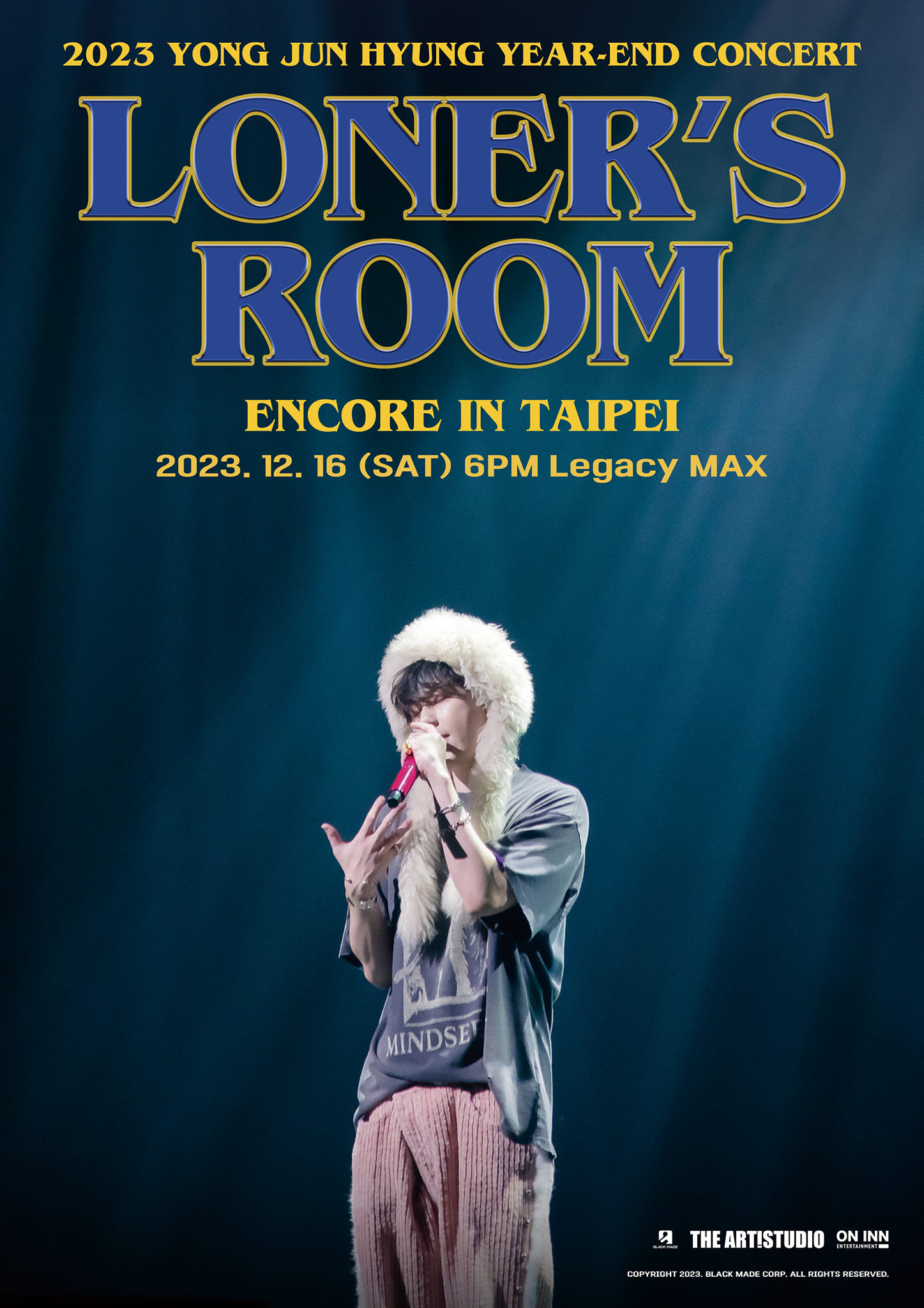 龍俊亨粉絲演唱會安可場將於12月16日舉行。（TheArtistudio得藝室策劃提供）