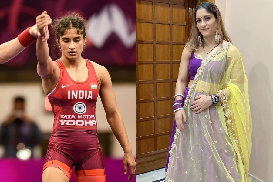 印度摔角女將波加特本屆巴黎奧運一路過關斬將到金牌戰，最後卻因超重失格。（翻攝自@vineshphogat IG）