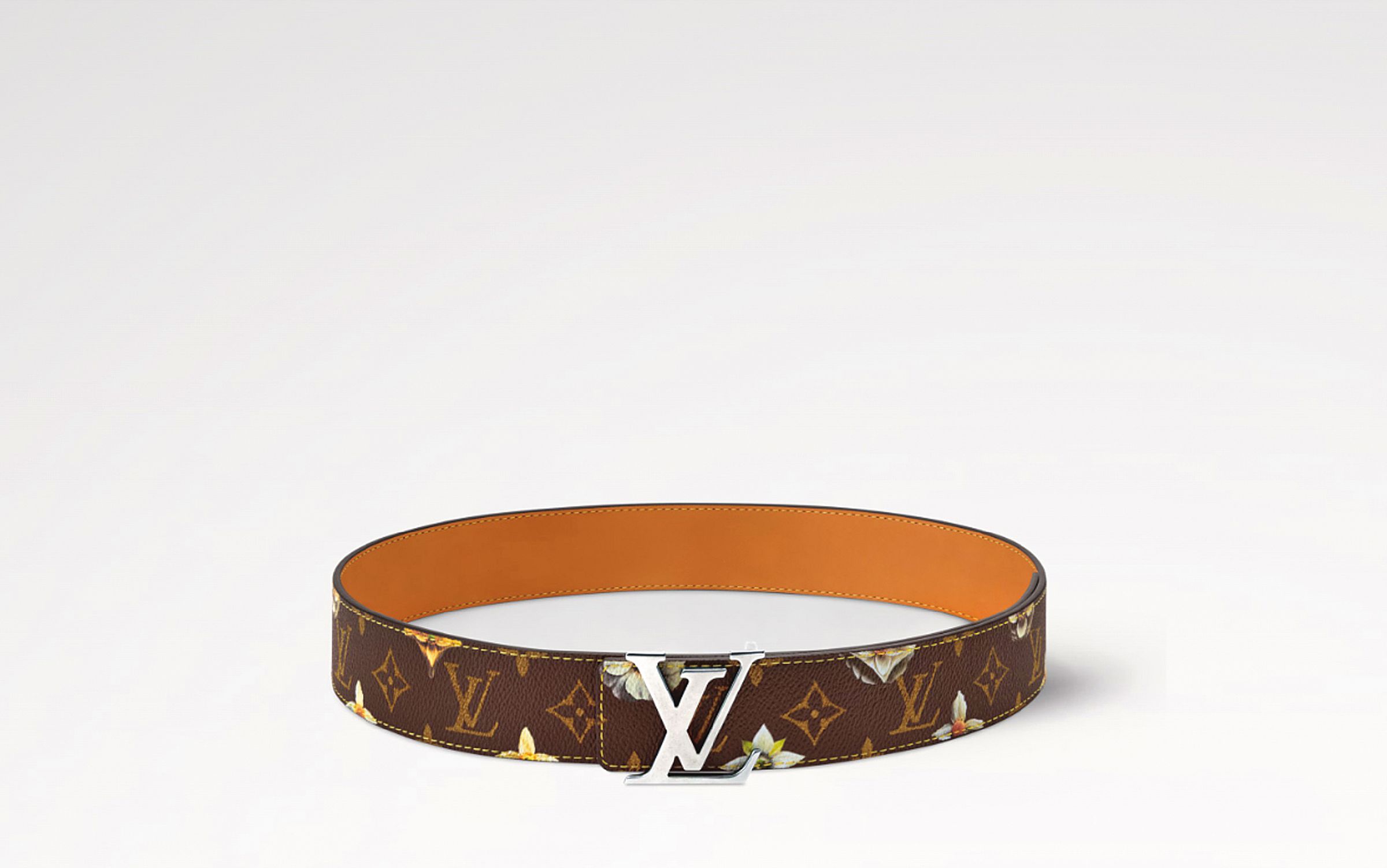 Initiales Monogram花卉雙面皮帶。NT$23,700