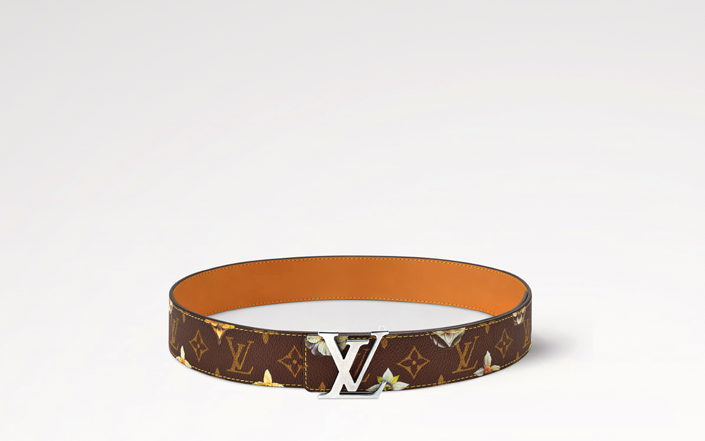 Initiales Monogram花卉雙面皮帶。NT$23,700