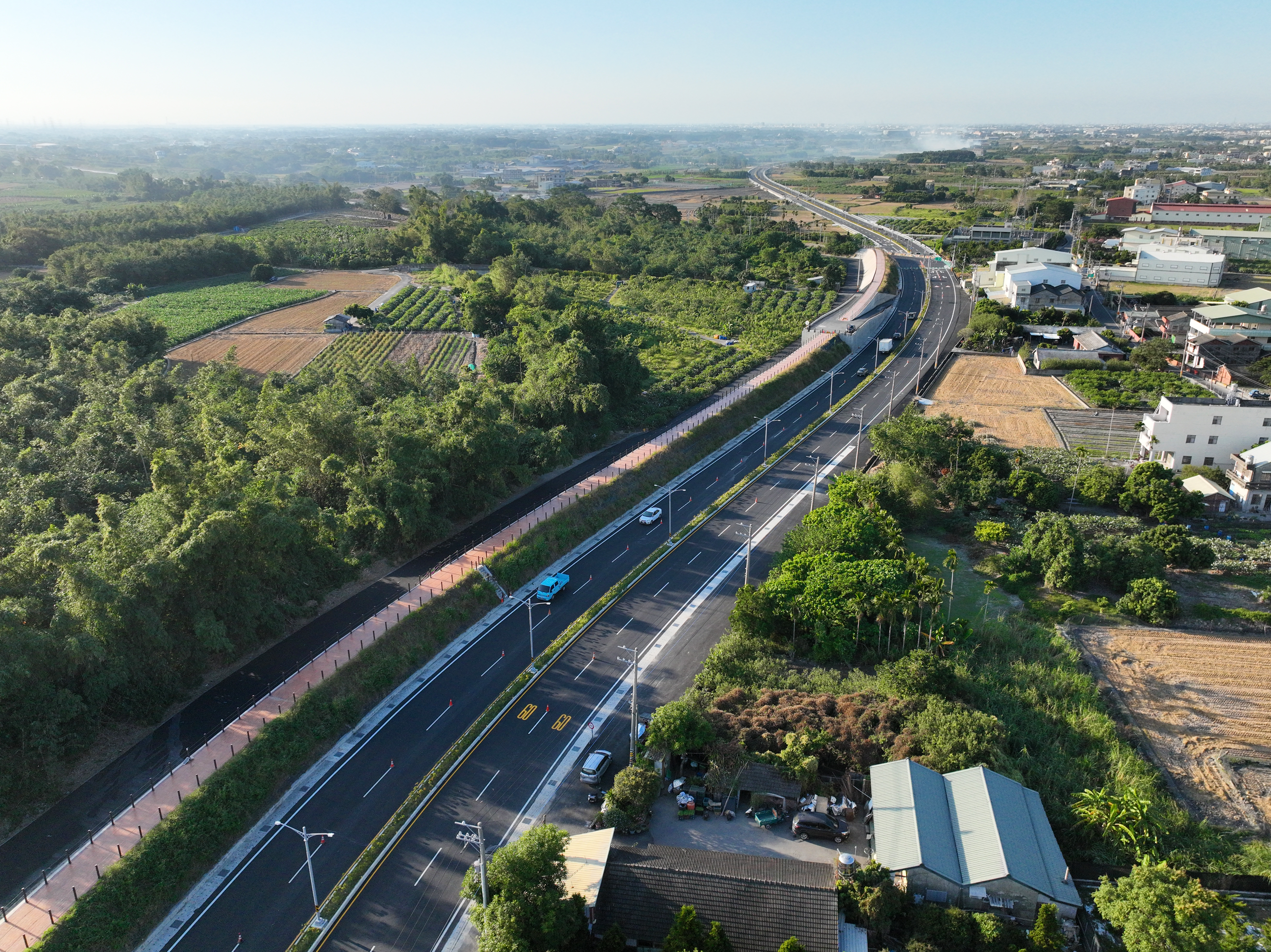 東彰道路全線通車，縣府投入 88億元打造便捷路網。（圖／彰化縣政府提供）