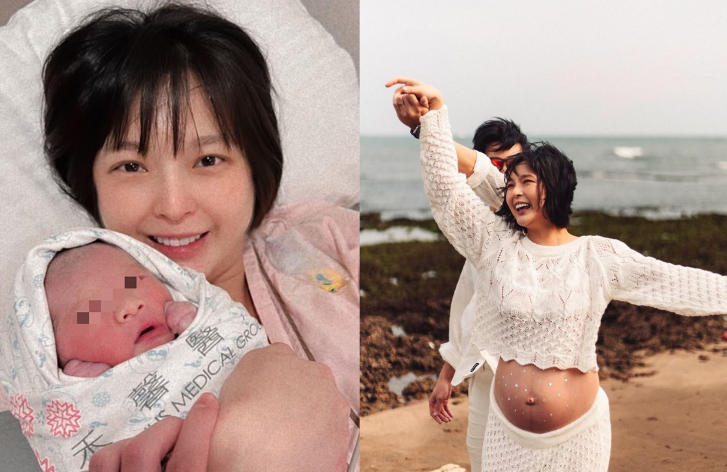 藝人「小豬」黃沐妍宣布兒子「錢錢」平安誕生。（翻攝自Instagram@tystarpiggggg）