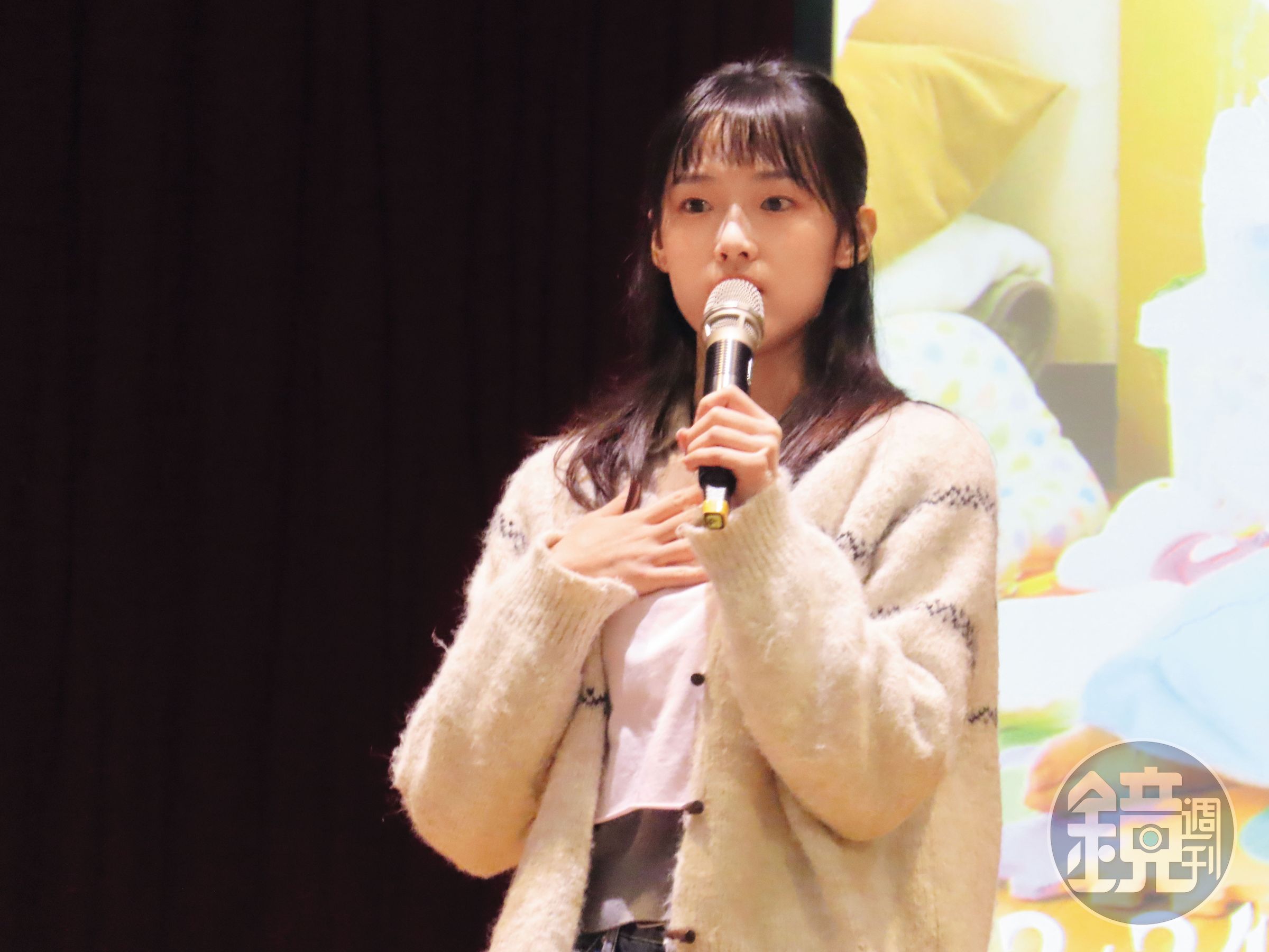 演員何曼希(圖)演的原型人物是簡碧燕。(鄧玉瑩攝)