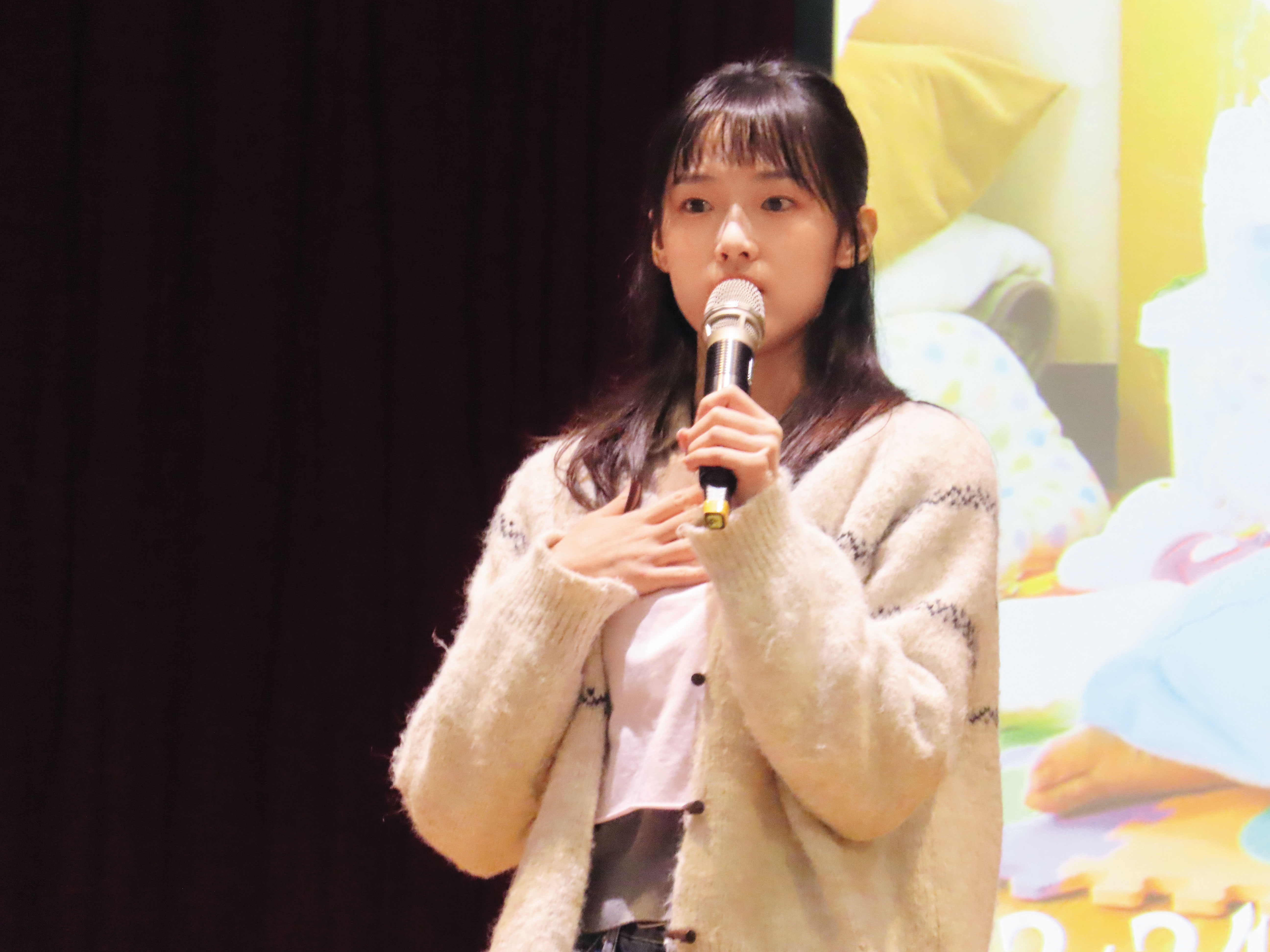 演員何曼希（圖）演的原型人物是簡碧燕。（鄧玉瑩攝）
