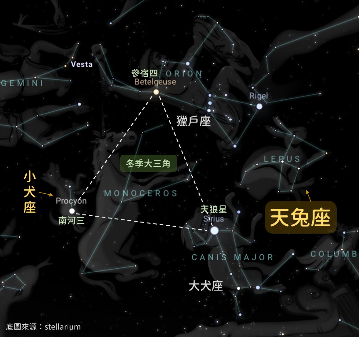 天兔颱風名字是由日本命名，意思是指天上88星座中的「天兔座」。（翻攝自報天氣-中央氣象署臉書）